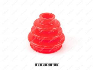 CV-joint dust boot (outer), rear suspension, Código de product 12-05-001, Poliuretano, PU54/M71/naranja, Imagen №3