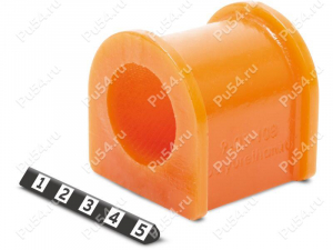 Stabilizer bushing, front suspension, ID = 27.5 mm, Código de product 9-01-108, Poliuretano, PU54/M71/naranja, Imagen №1