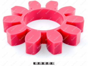 Piñón de acoplamiento elástico 225*113*38 (10 vigas), Código de product 33-01-1156, Poliuretano, PU54/M92/rojo, Imagen №1
