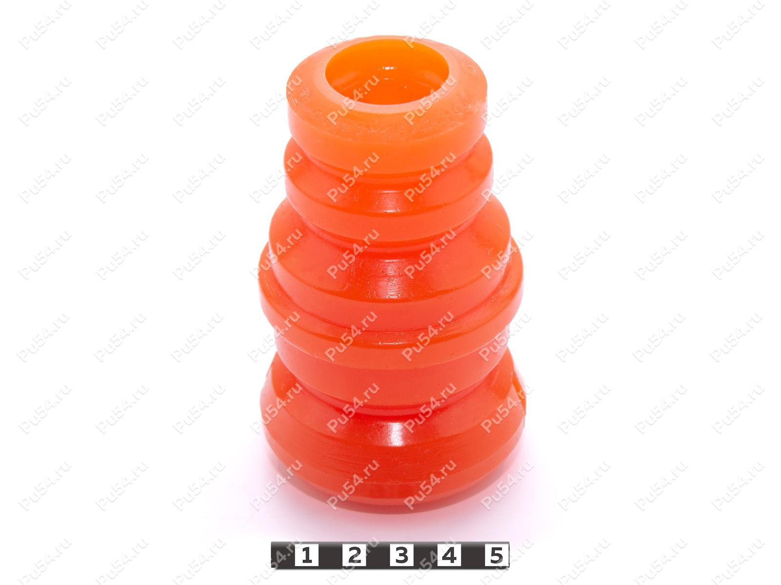 Отбойник переднего амортизатора, Código de product 1-07-056, Poliuretano, PU54/M72/оранжевый, Imagen №1