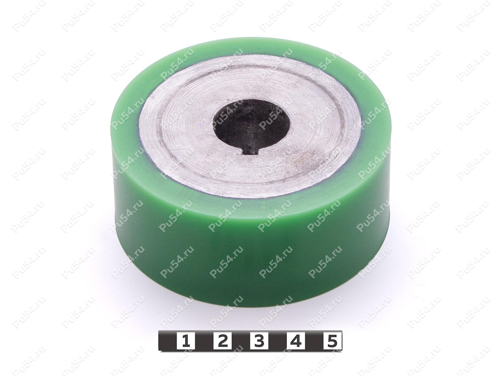 Ролик D80 x d65 x H40 (восстановление), Código de product 333-01-1165, Poliuretano, PU54/M80/зеленый, Imagen №1