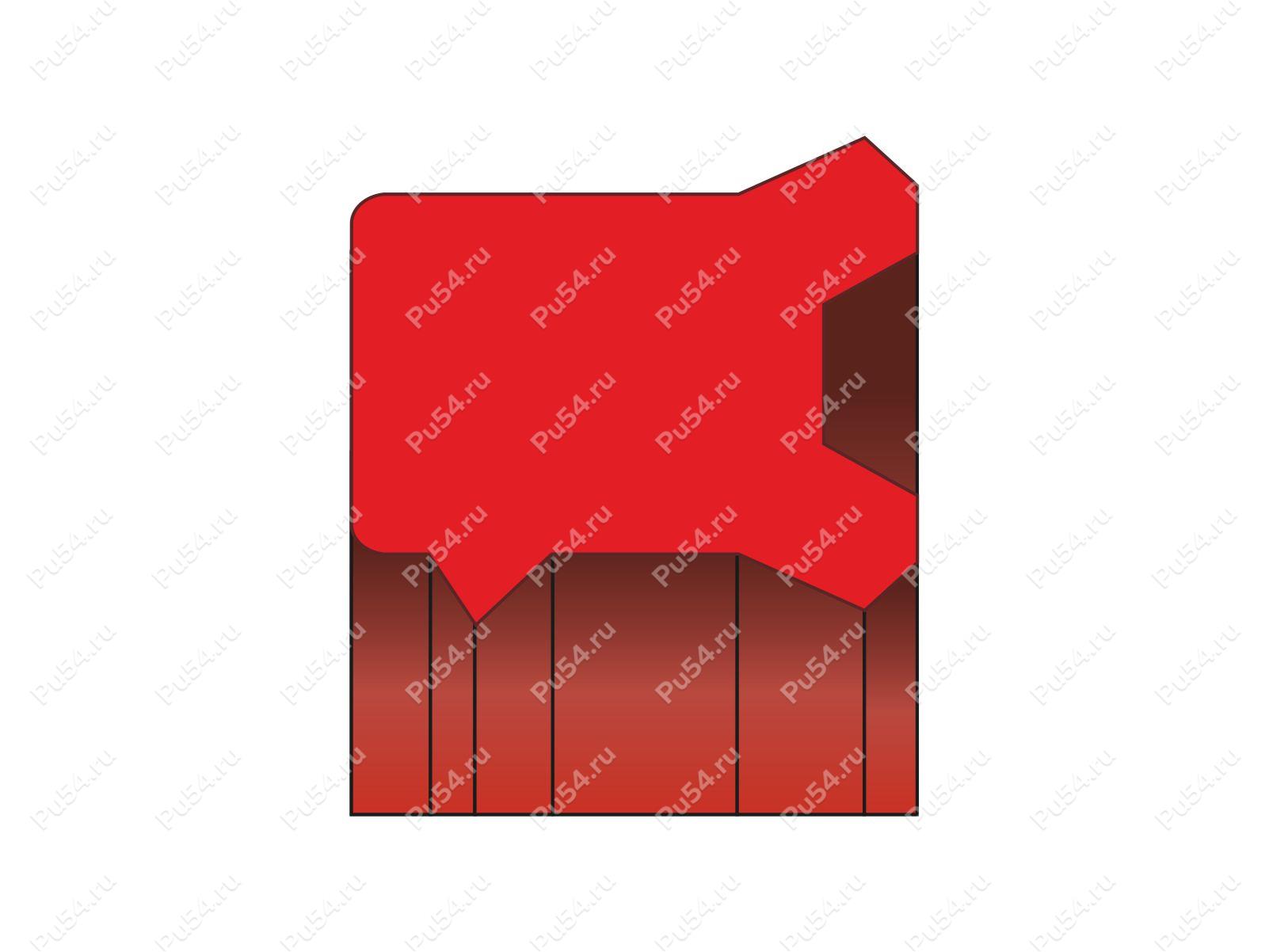 Манжета штока 95x103x8/L=9, аналог K38-095 KASTAS, Código de product 70-00-735407, Poliuretano, PU54/M95/желтый, Imagen №1