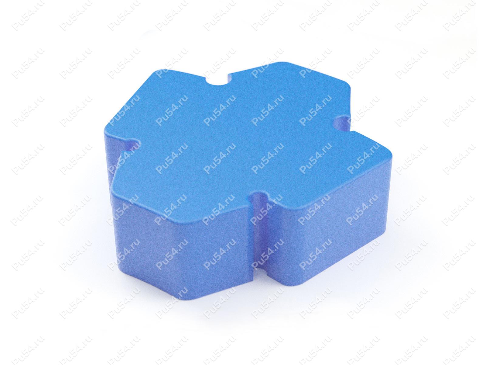 Эластичный элемент муфты N-EUPEX DS, типоразмер 172, Código de product 33-99-9098, Poliuretano, PU54/M87/синий, Imagen №1