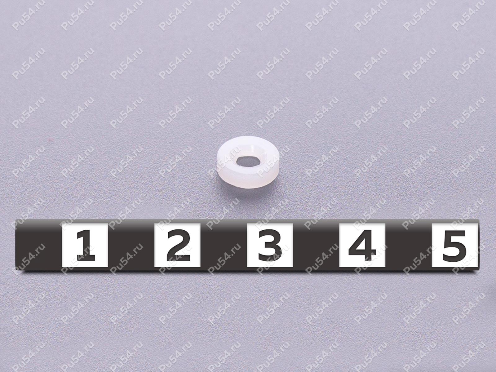 шайба ТАКИ.758491.001-01 7*2,6*2 полиэтилен ПВД, Código de product 33-78-287, Poliuretano, Imagen №1