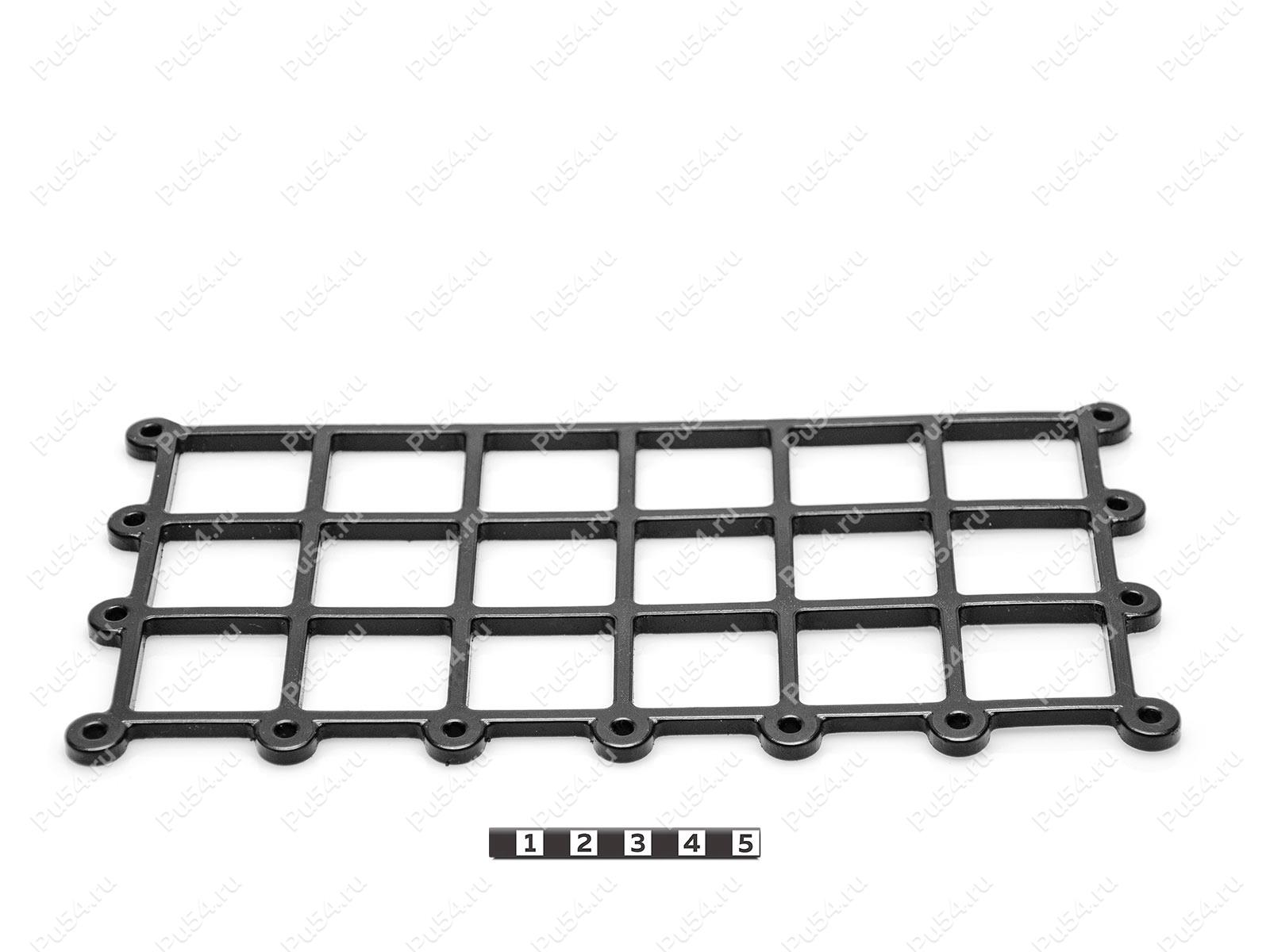 Карман-сетка накладной 105х205мм, Código de product 33-17-0105, Poliuretano, PU54/M72/черный, Imagen №1
