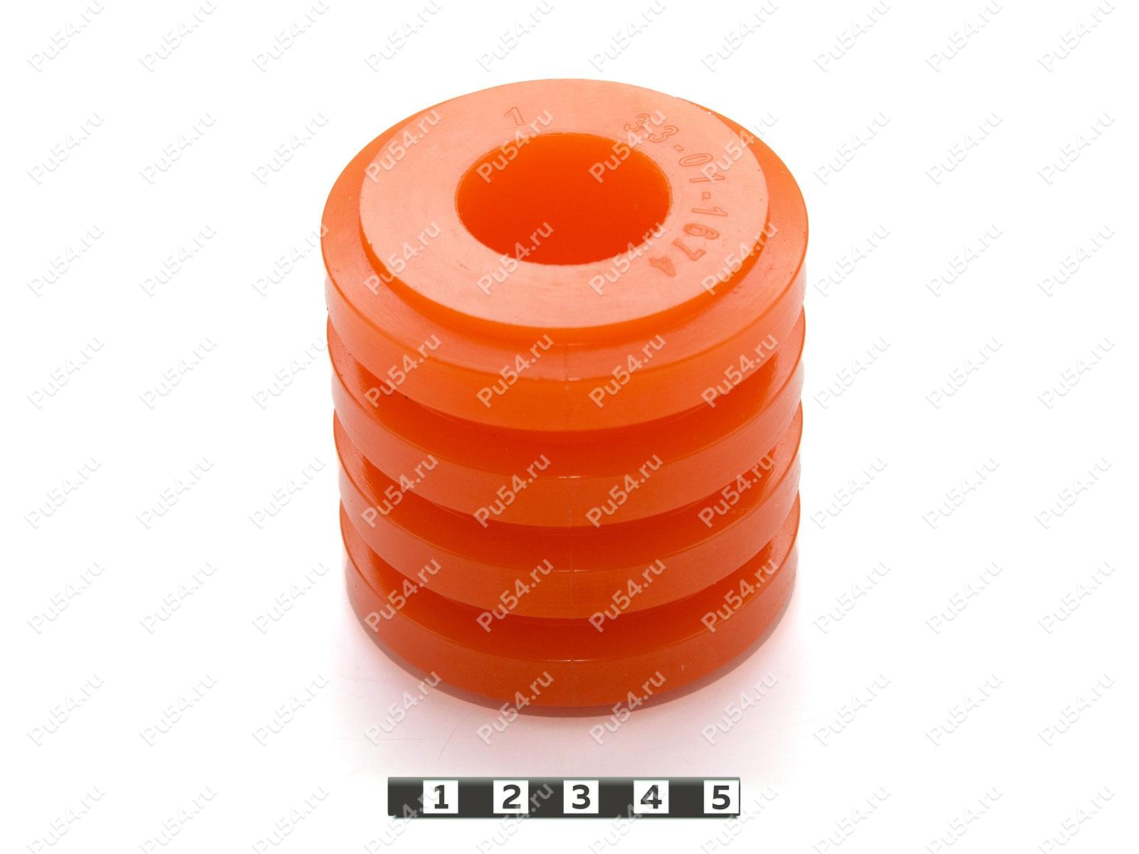 Втулка МУВП D 70 x d 30 x H 72, Código de product 33-01-1674, Poliuretano, PU54/M72/оранжевый, Imagen №1