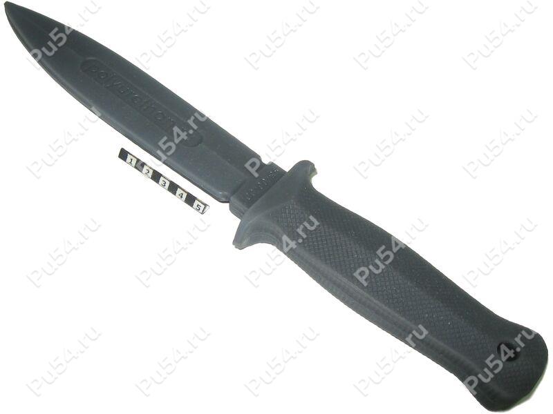 Polyurethane replica of double-edged knife (Hardness shore (A) 98), Código de product 93-00-002-98, Poliuretano, PU54/E98/negro, Imagen №1