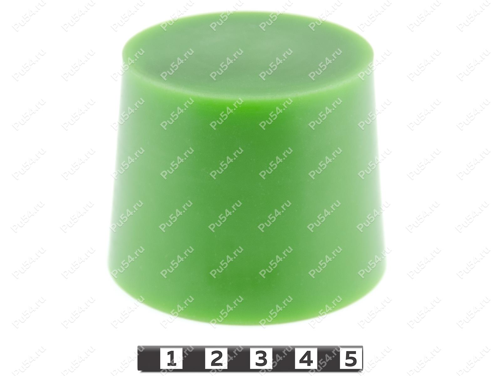 Enchufe D76 x D 64 x H 60, Código de product 33-01-1176, Poliuretano, PU54/M80/verde, Imagen №1