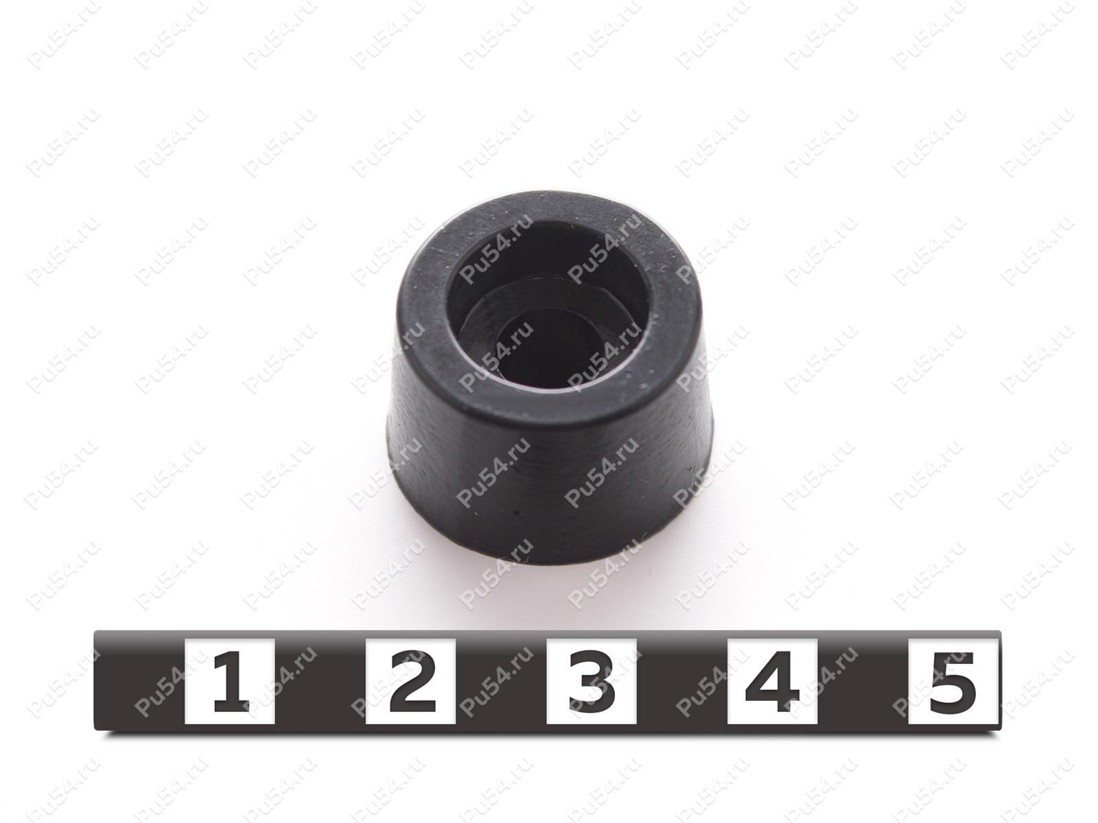 Ножка приборная D19 x d6 x H12, Código de product 33-99-9039, Poliuretano, PU54/M80/черный, Imagen №1