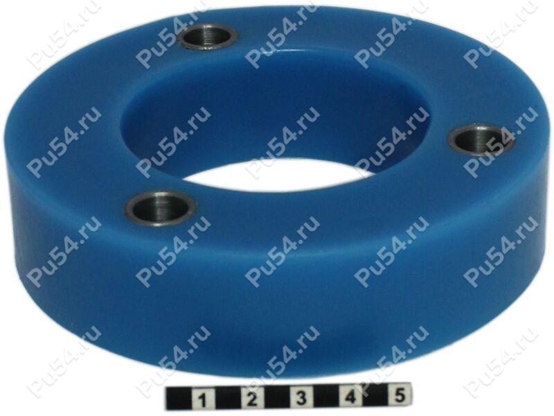 Front shock absorber strut spacer, 30 mm, Código de product 2-12-0893, Poliuretano, Полипропилен со втулками серый, Imagen №1
