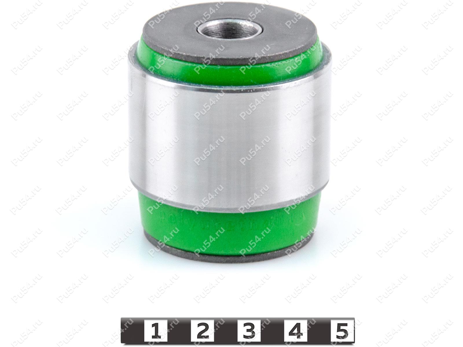 Buje interior trasero, brazo inferior de la suspensión trasera, presionado, Código de product 22-06-28761, Poliuretano, PU54/M80/verde, Imagen №1