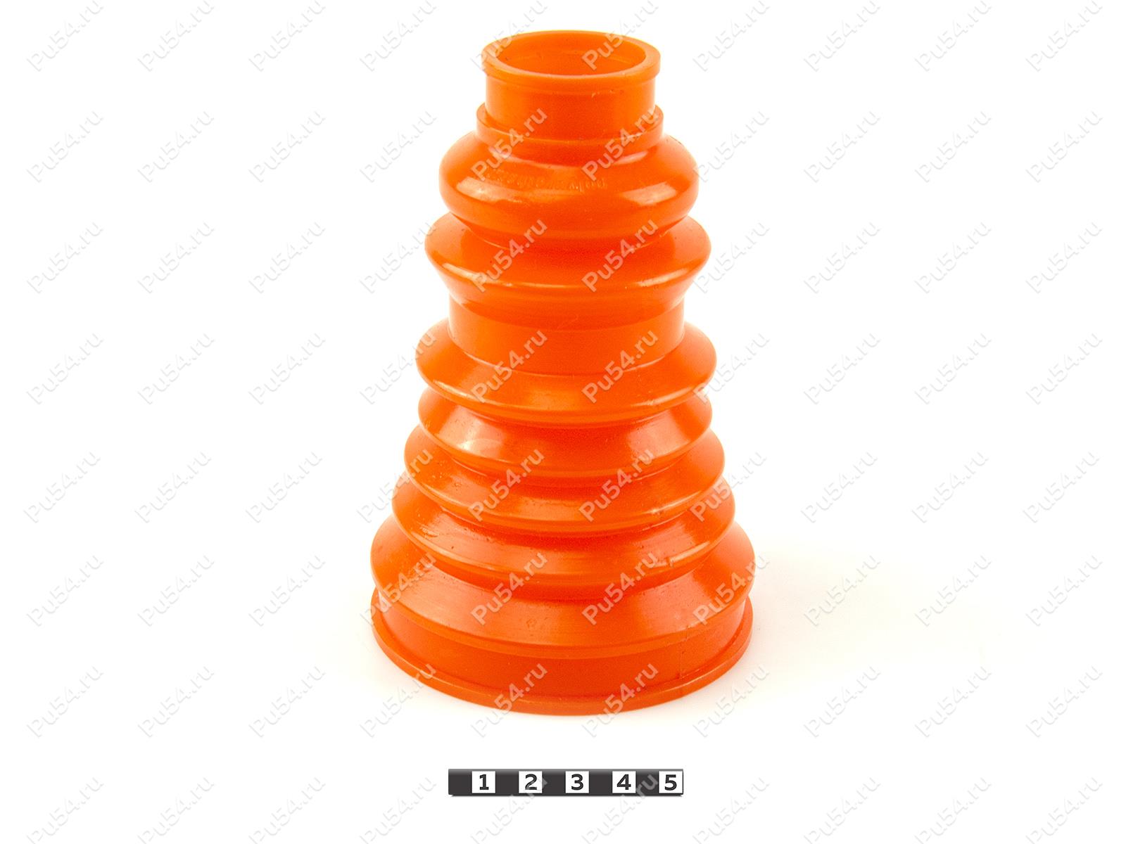 CV-joint dust boot (outer), front suspension, Código de product 25-05-002, Poliuretano, PU54/M71/naranja, Imagen №1