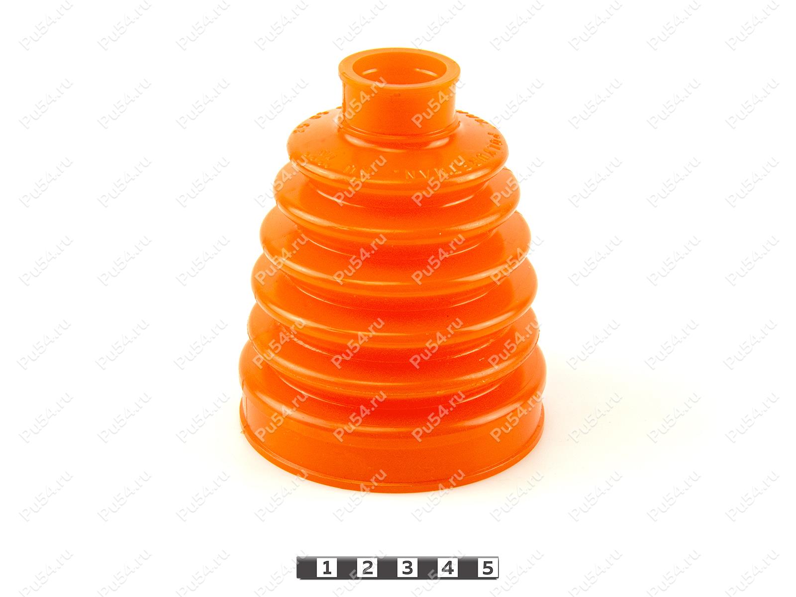 CV-joint dust boot (outer), front suspension, Código de product 25-05-003, Poliuretano, PU54/M71/naranja, Imagen №1