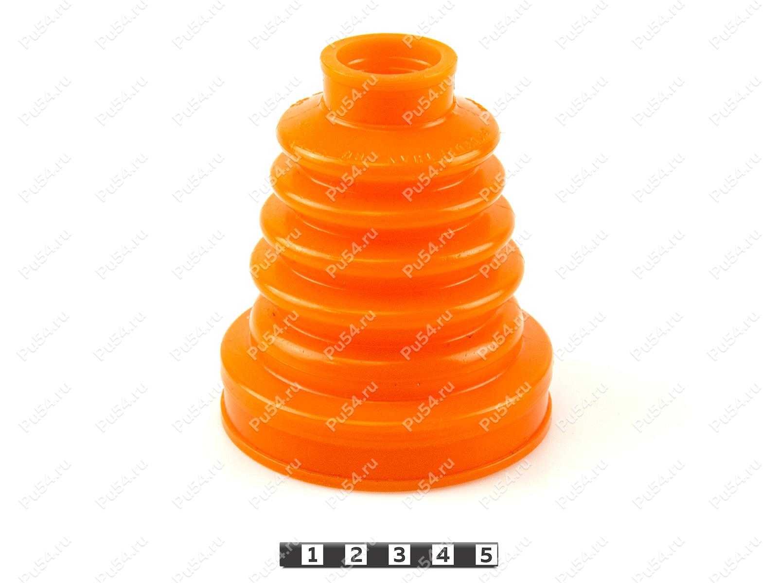 CV-joint dust boot (inner), front suspension, Código de product 25-05-004, Poliuretano, PU54/M71/naranja, Imagen №1