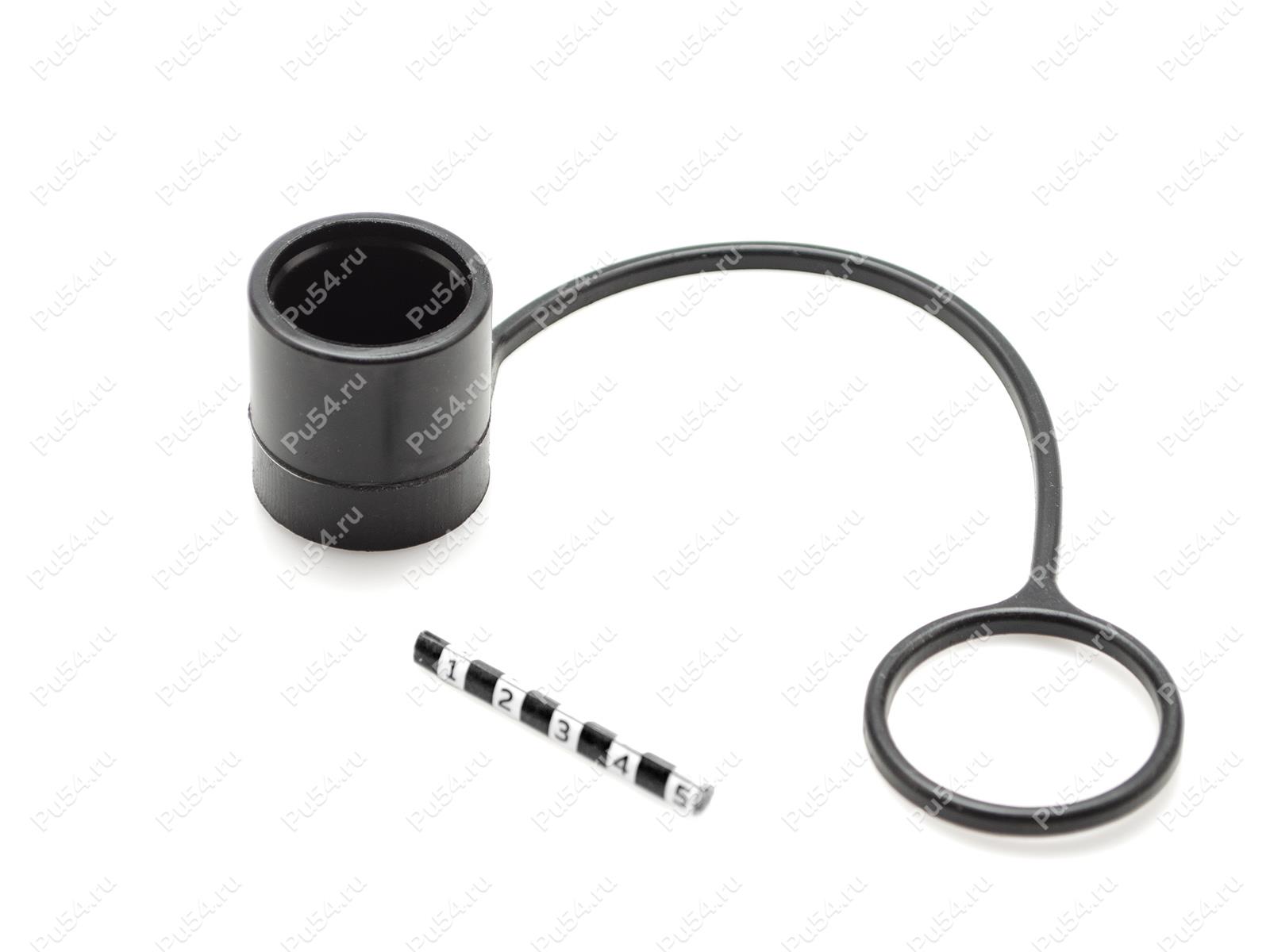 Заглушка БРС D1 30 х D2 38 х H1 29 х L 180, Código de product 0-00-980, Poliuretano, PU54/M80/черный, Imagen №1