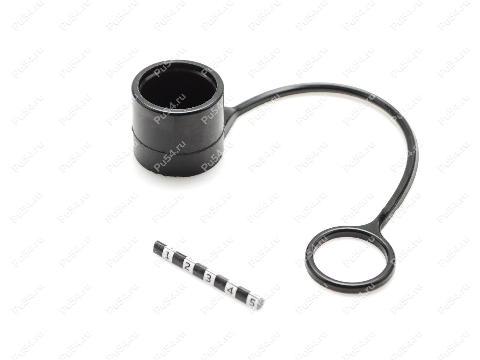 Заглушка БРС D1 32 х D2 28 х H1 26 х L 180, Código de product 0-00-981, Poliuretano, PU54/M80/черный, Imagen №1