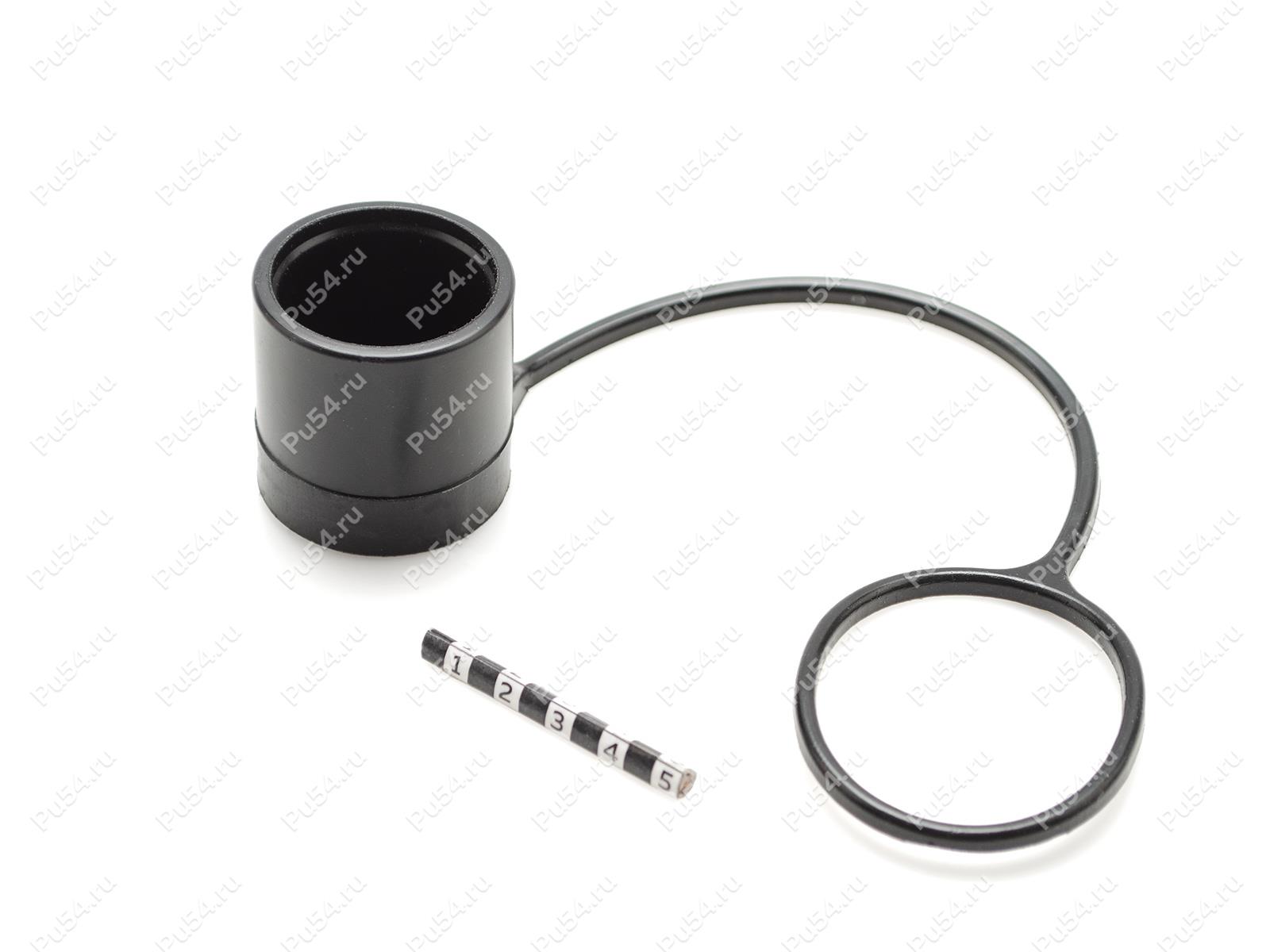 Заглушка БРС D1 36 х D2 52 х H1 34 х L 180, Código de product 0-00-982, Poliuretano, PU54/M80/черный, Imagen №1