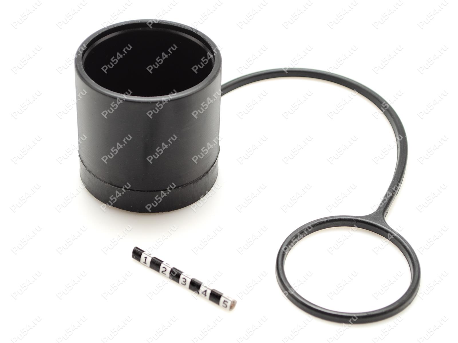 Заглушка БРС D1 56 х D2 52 х H1 52 х L 220, Código de product 0-00-985, Poliuretano, PU54/M80/черный, Imagen №1