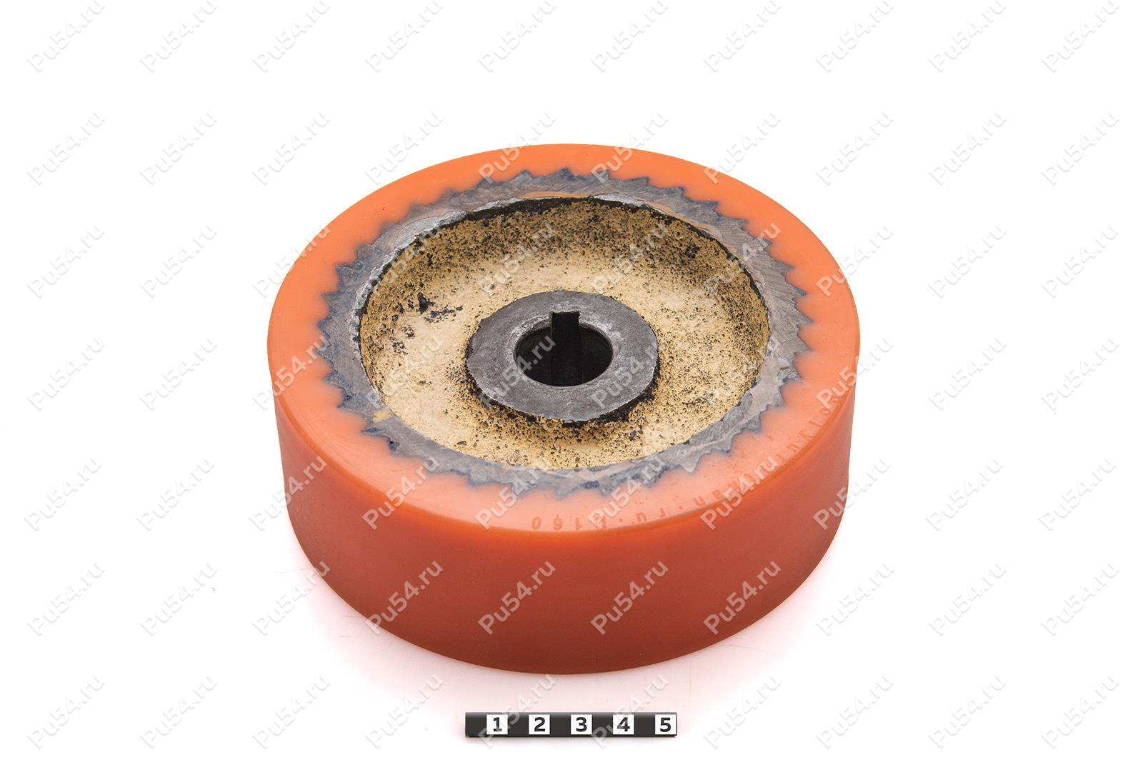 Колесо 150х120х50 (восстановление), Código de product 333-01-1107, Poliuretano, PU54/M72/оранжевый, Imagen №1