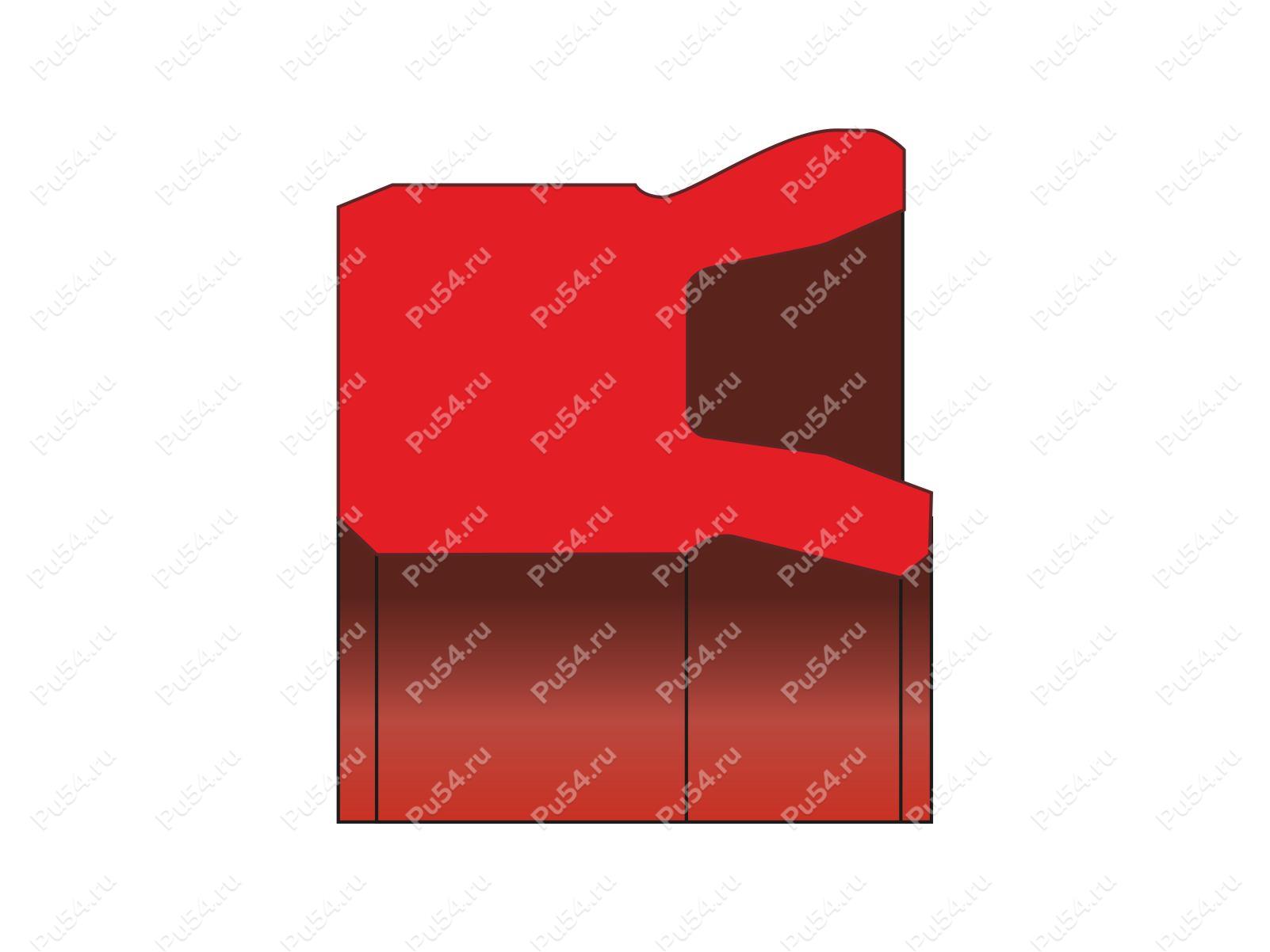 Уплотнение поршня пневматическое 38x50x8/L=9, аналог K05-P, K05-R, QP05-R, DK205, Código de product 70-08-983001, Poliuretano, PU54/M87/синий, Imagen №1