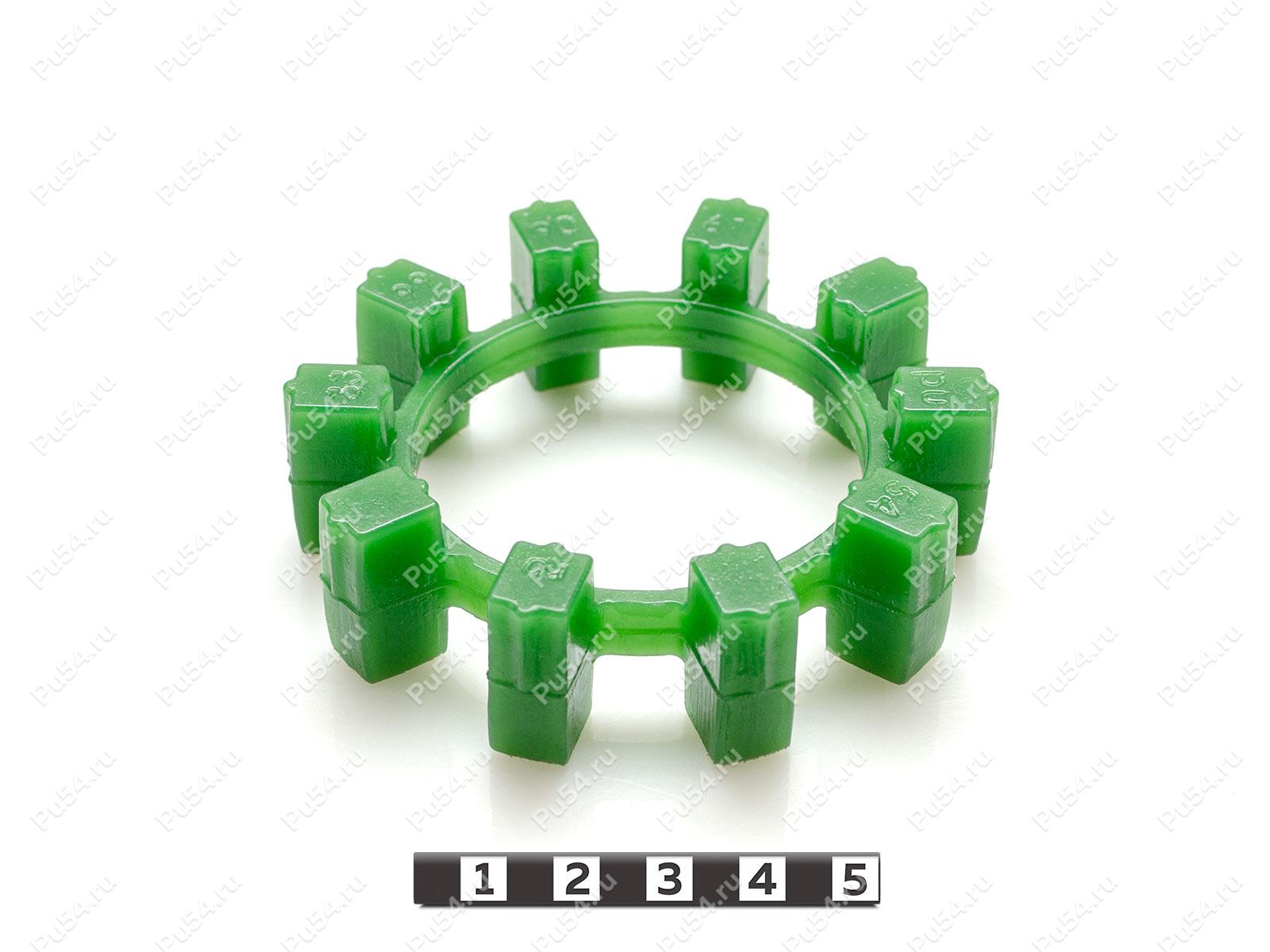 POLY-NORM 42 вставка муфты KTR, эластичная, Código de product 33-99-9061, Poliuretano, PU54i/K80/темно-зеленый, Imagen №1