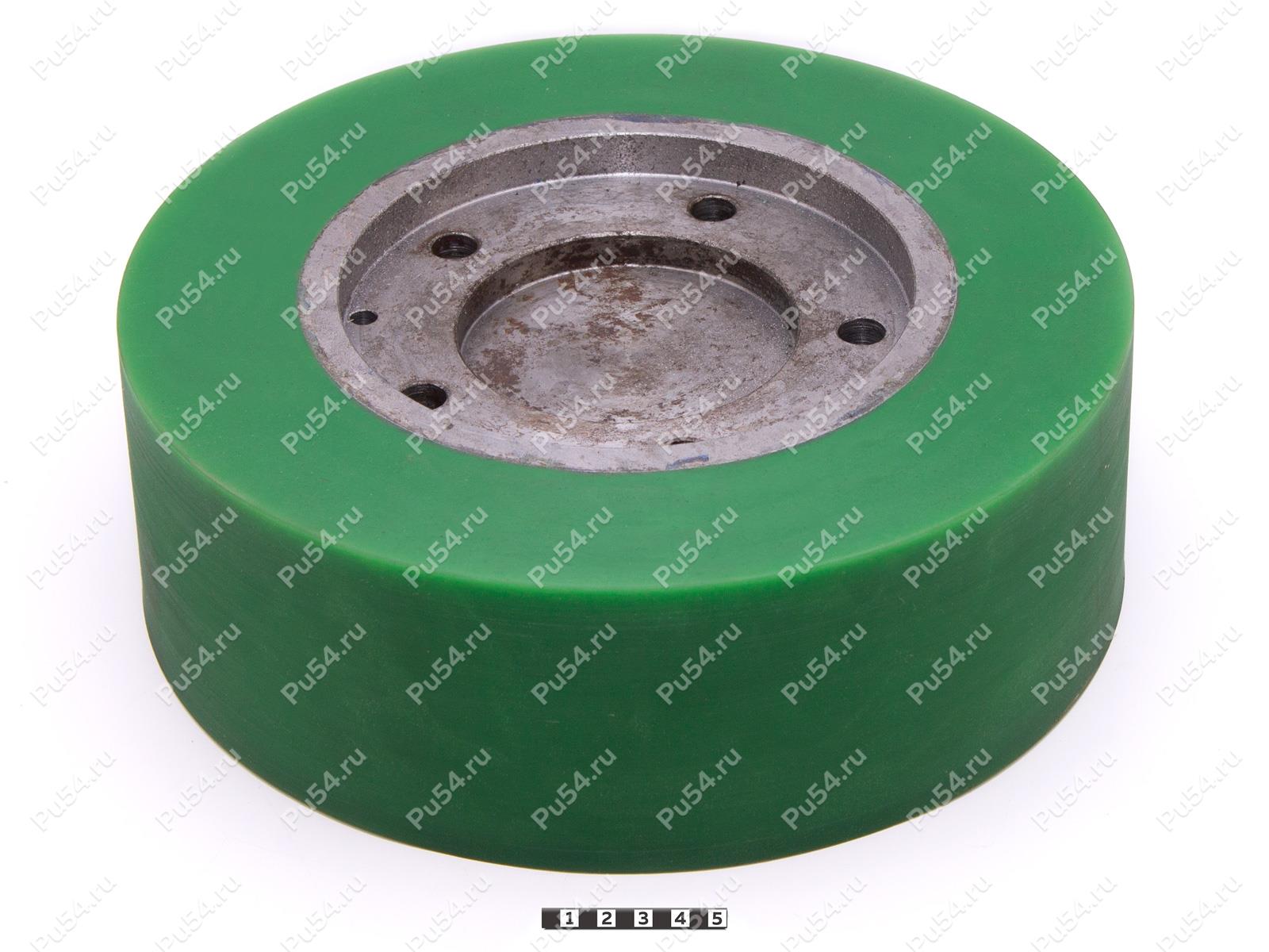 Колесо D 300 x d 193 x H 100 (восстановление), Código de product 333-01-1097, Poliuretano, PU54Q/E80/зеленый, Imagen №1
