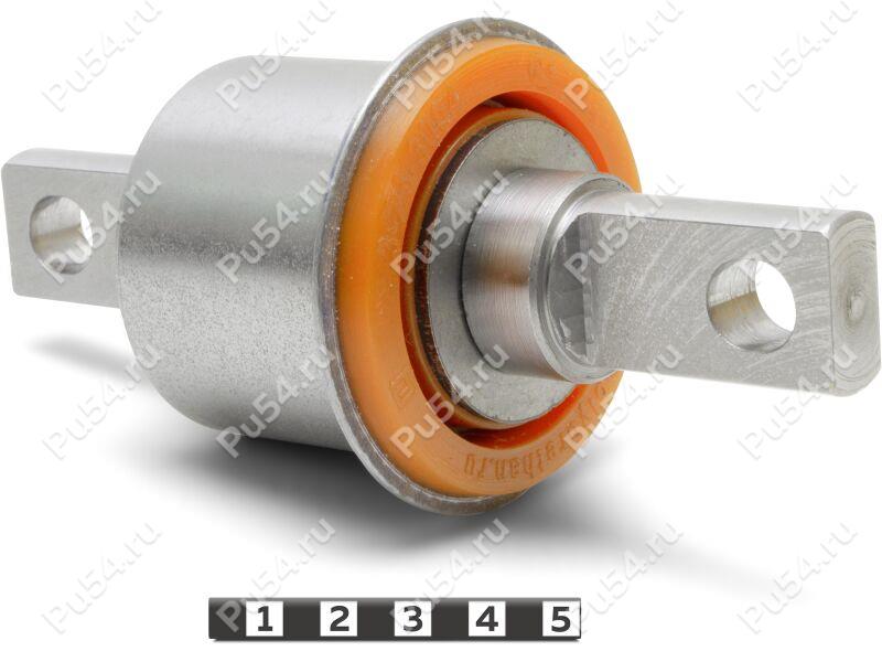 Rear beam silent block (sectional), Código de product 3-26-3004, Poliuretano, PU54/M71/naranja, Imagen №1