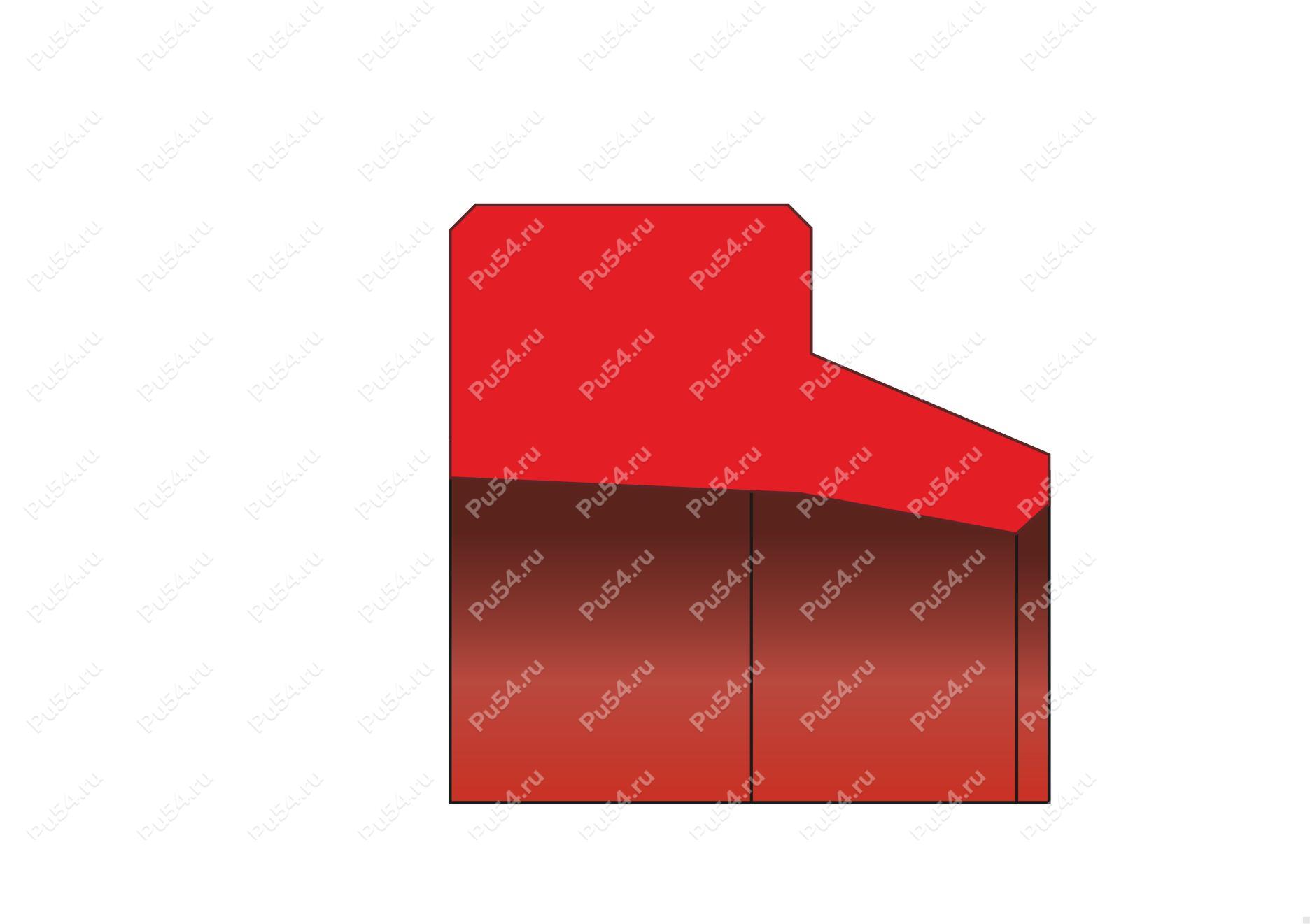 Грязесъемник 22x33x5/8 аналог WP2 NAK, Código de product 70-02-2392, Poliuretano, PU54/M92/красный, Imagen №1