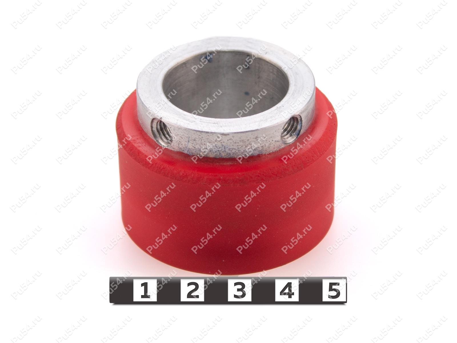 Ролик D50+-0.5 x d40 x H25+-1(восстановление), Código de product 333-01-1142, Poliuretano, PU54/K65/красный, Imagen №1