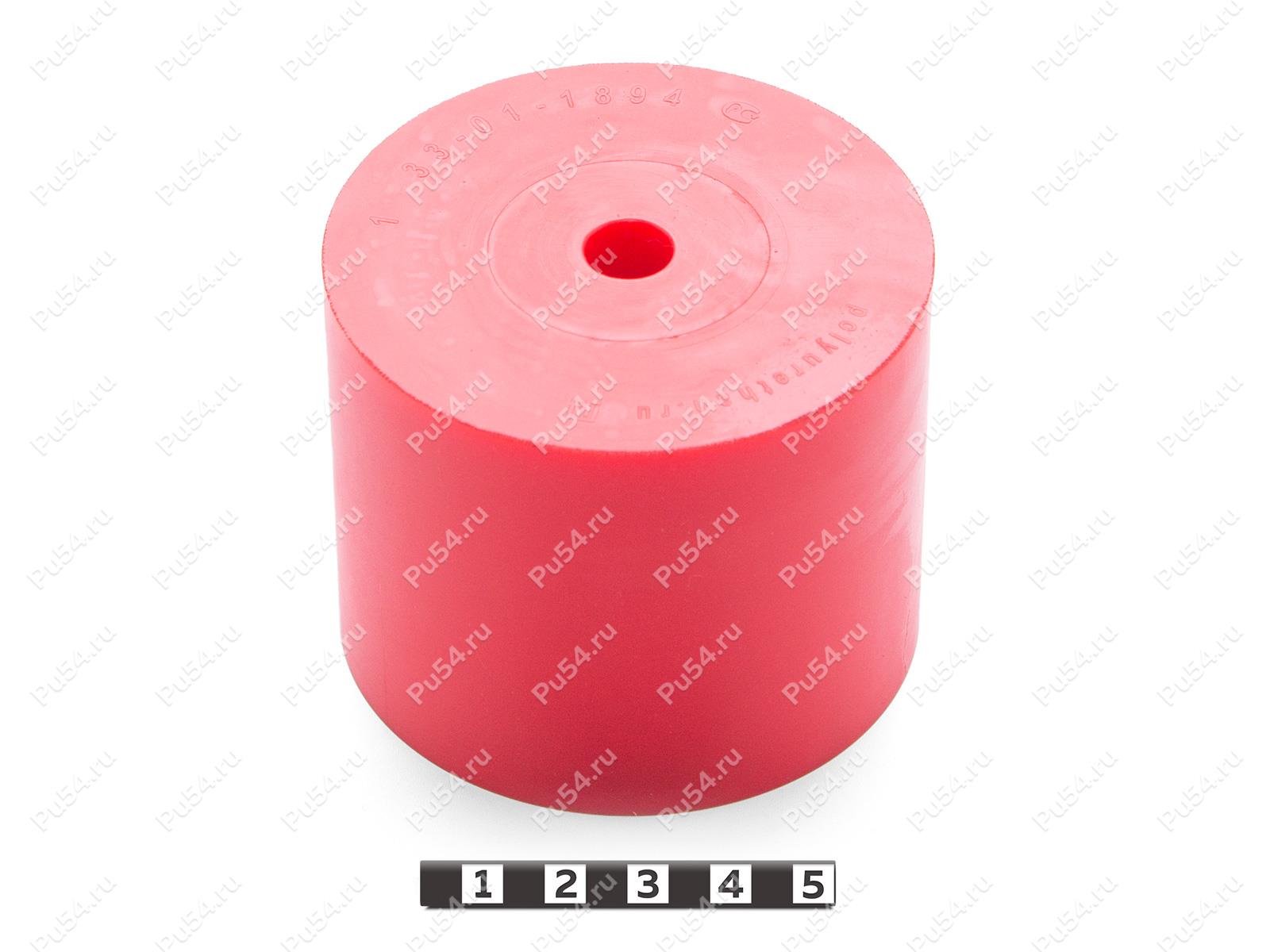 Втулка D75 x d11 x H60, Código de product 33-01-1894, Poliuretano, PU54/K65/красный, Imagen №1