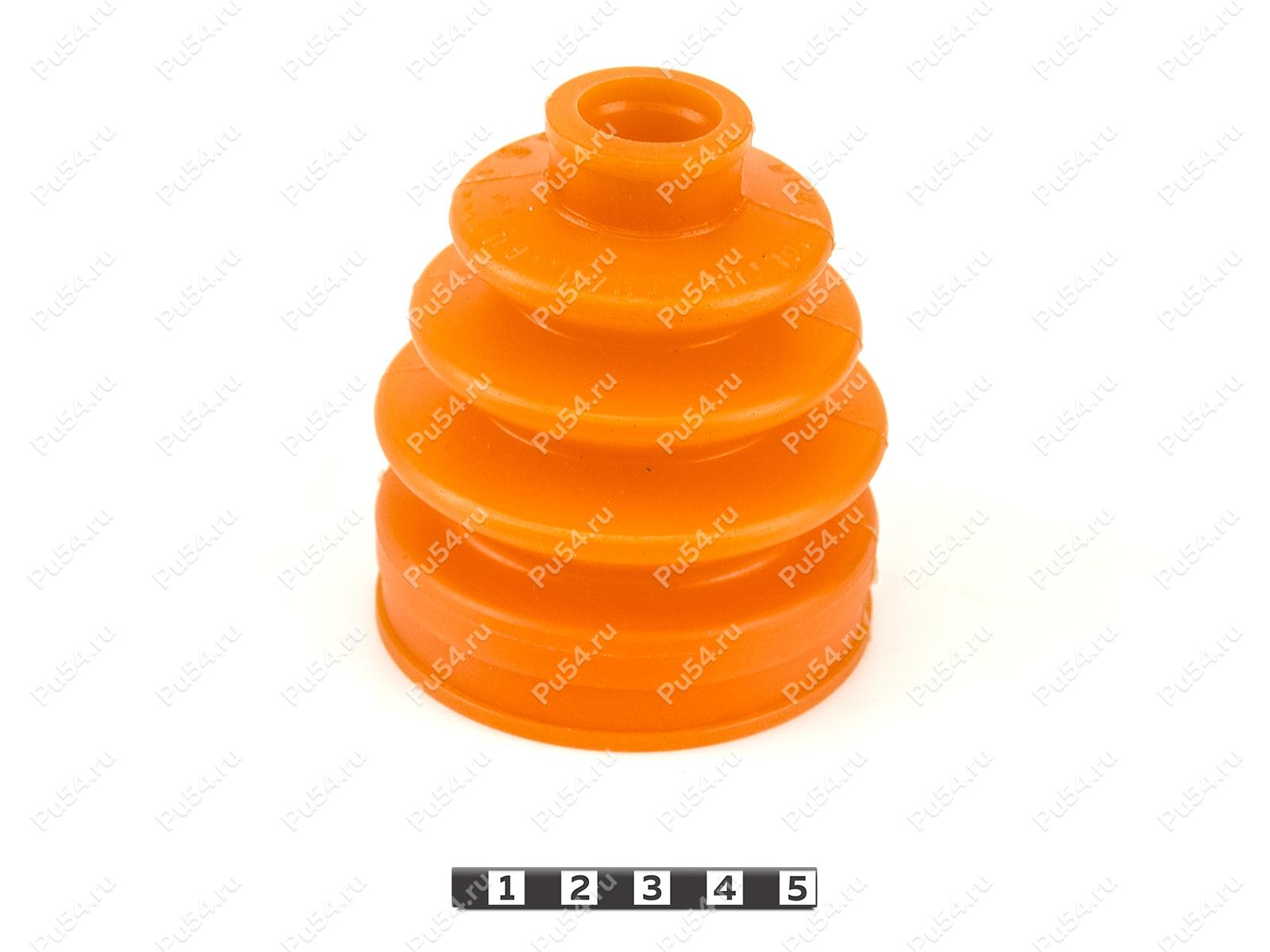 CV-joint dust boot (outer), front suspension, Código de product 9-05-008, Poliuretano, PU54/M71/naranja, Imagen №1