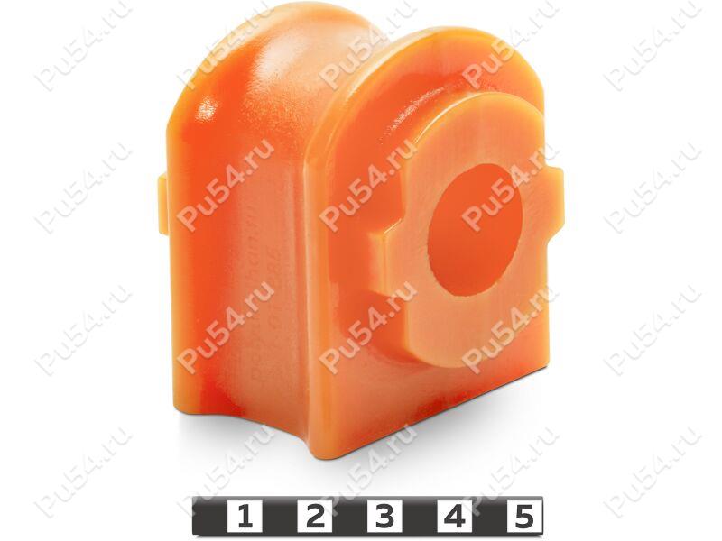 Stabilizer bushing, rear suspension, ID=21.5mm, Código de product 1-01-885, Poliuretano, PU54/M71/naranja, Imagen №1
