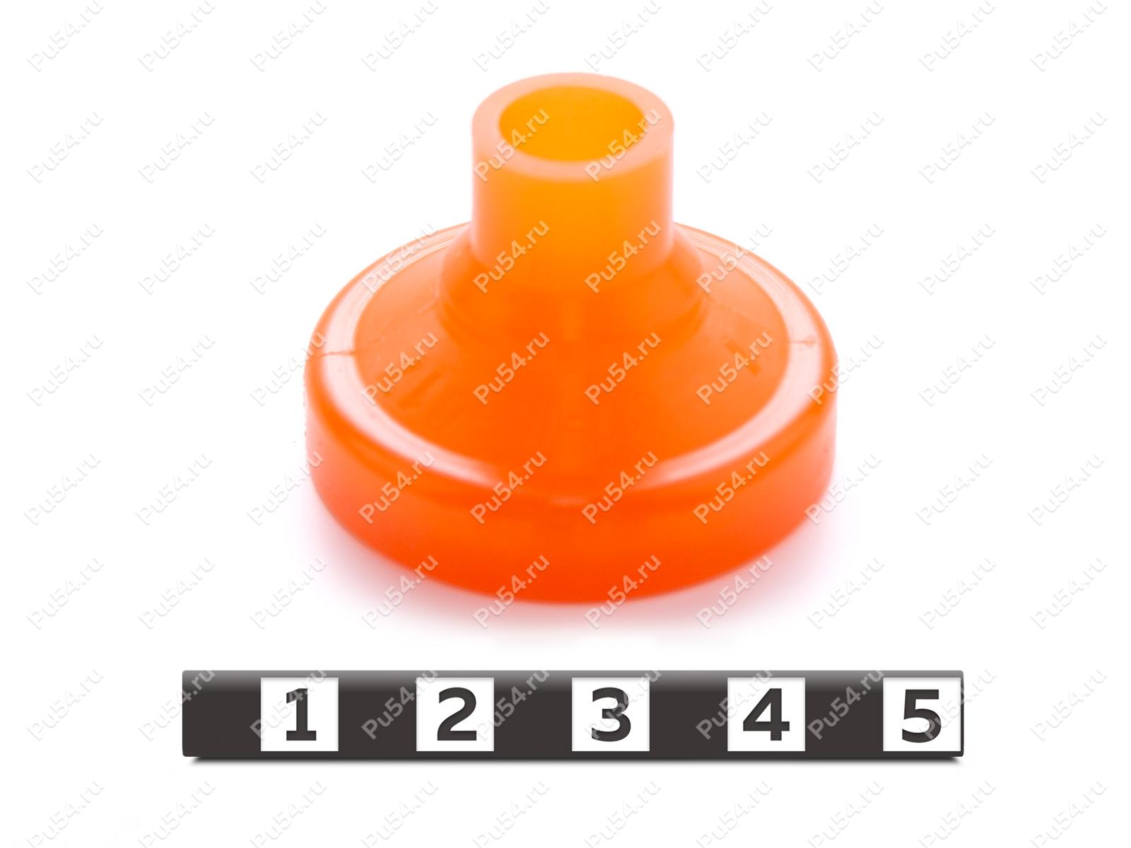Пыльник D 28 х d 10 х H 25, Código de product 31-05-017, Poliuretano, PU54/M72/оранжевый, Imagen №1