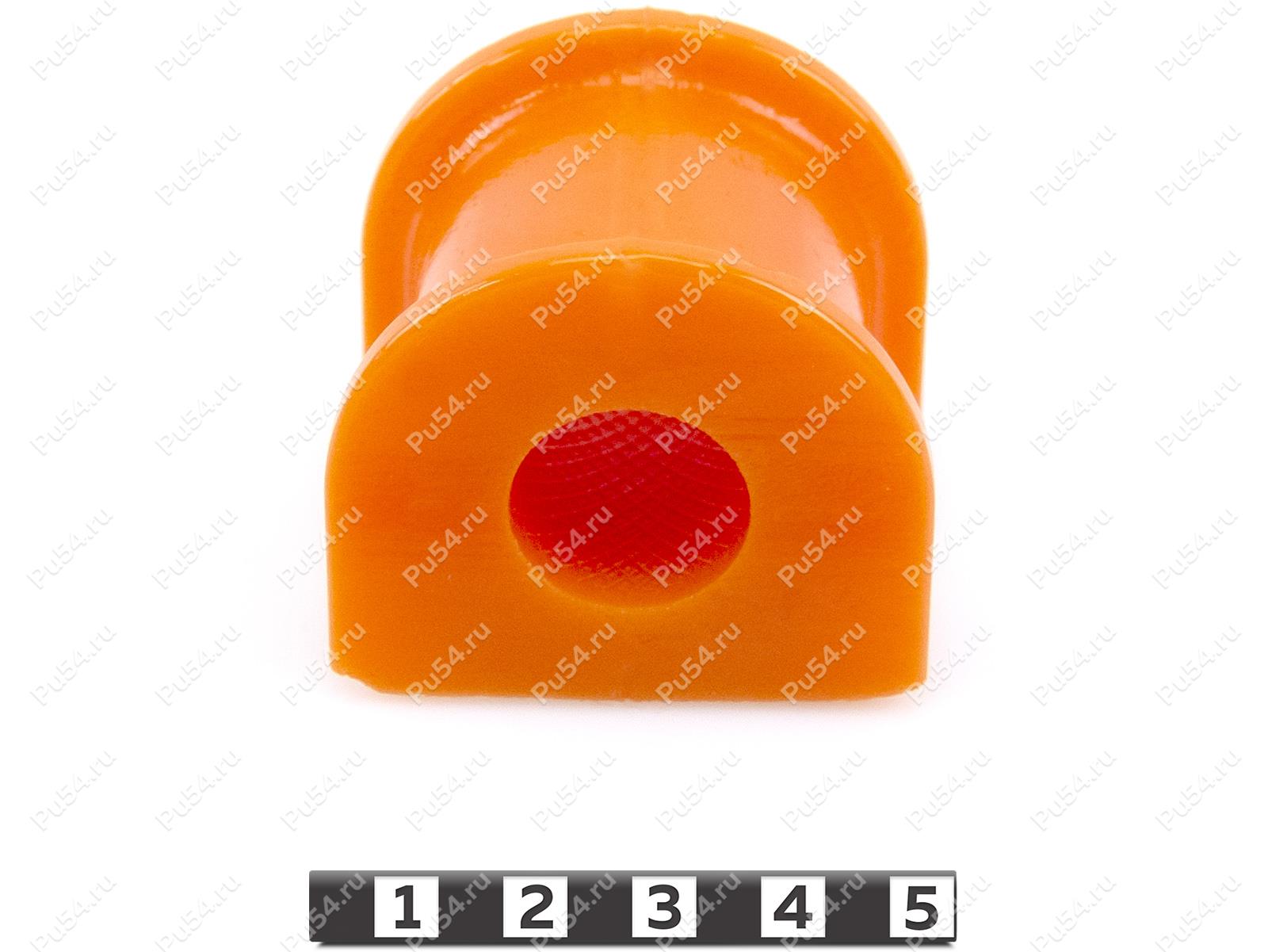 Stabilizer bushing, rear suspension, ID=19.7 mm, Código de product 1-01-921, Poliuretano, PU54/M71/naranja, Imagen №1