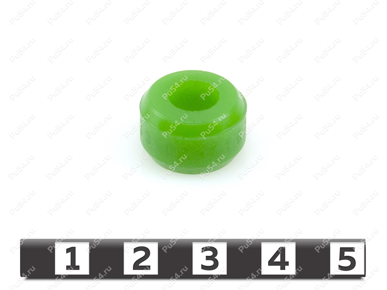 Casquillo de empuje D 16 x D 8 x H 10, Código de product 33-01-1167, Poliuretano, PU54/M80/verde, Imagen №1