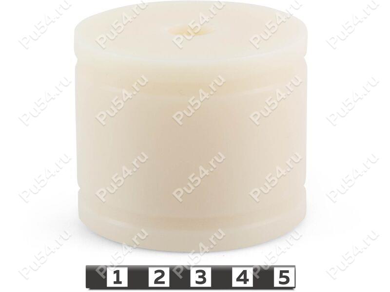 Polyamide 6 body mount (+50 mm), OD = 12 mm, ID = 60 mm, Código de product 0-12-601250, Poliuretano, blanco 60*50*12*PA, Imagen №1