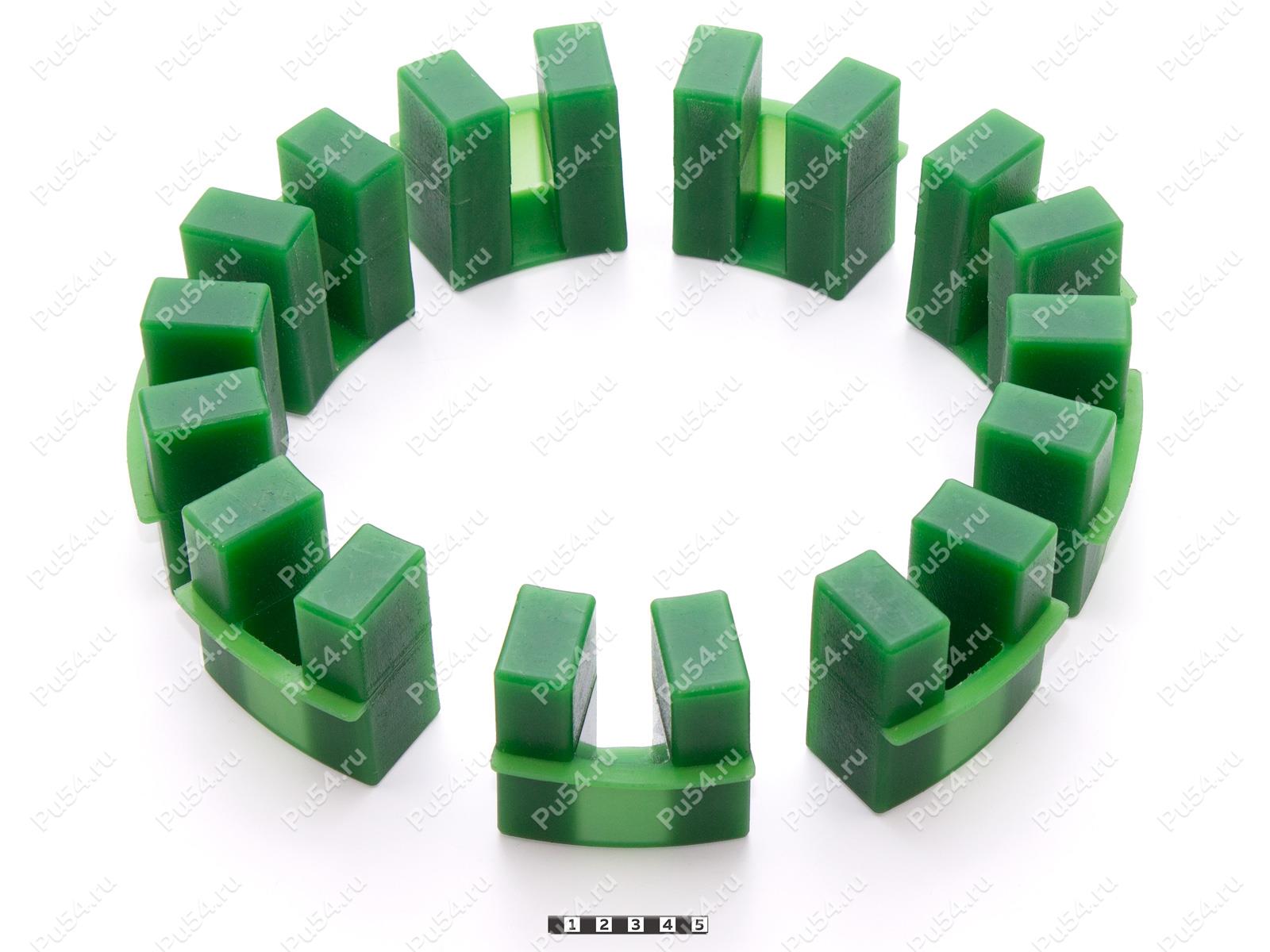 POLY-NORM 160 вставка муфты KTR, эластичная, Código de product 33-99-90613, Poliuretano, PU54/M80/зеленый, Imagen №1