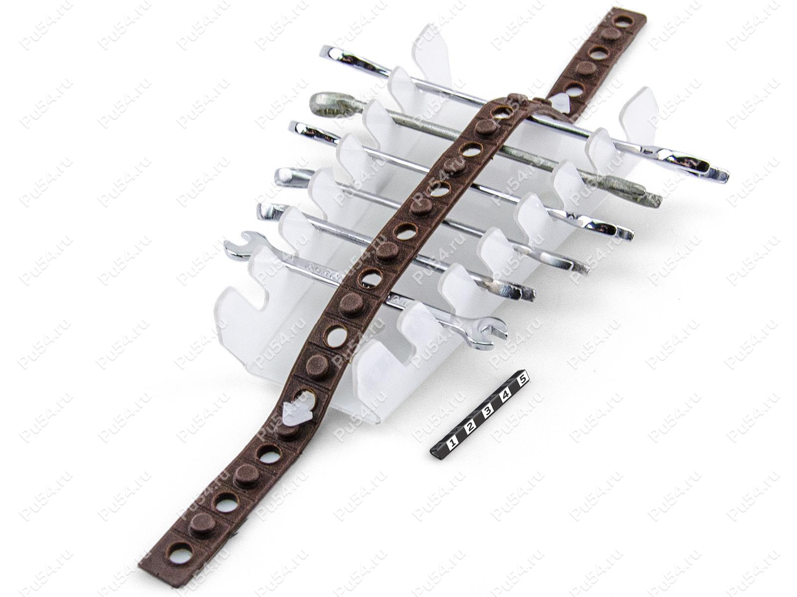 Wrench holder with strap (wall attachment), Código de product 56-20-015, Poliuretano, negro, Imagen №1