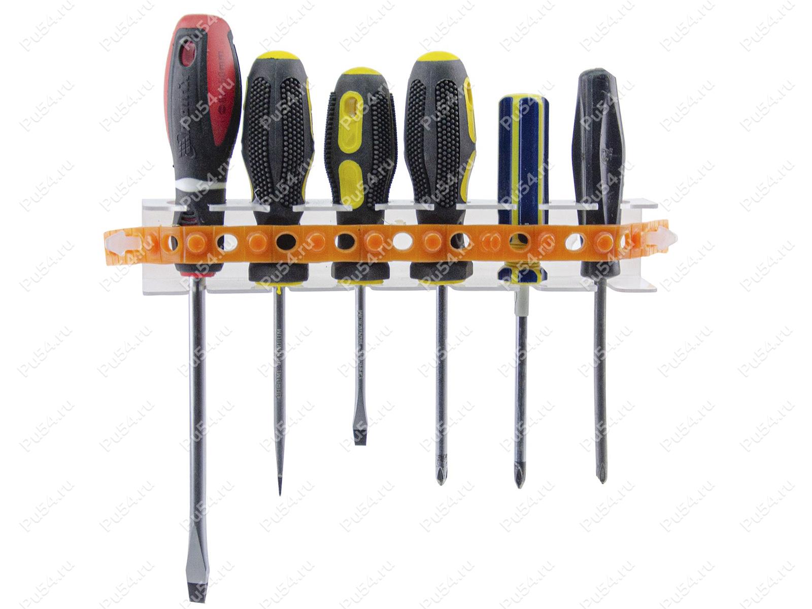Screwdriver holder with strap (wall attachment), Código de product 56-20-014, Poliuretano, negro, Imagen №1
