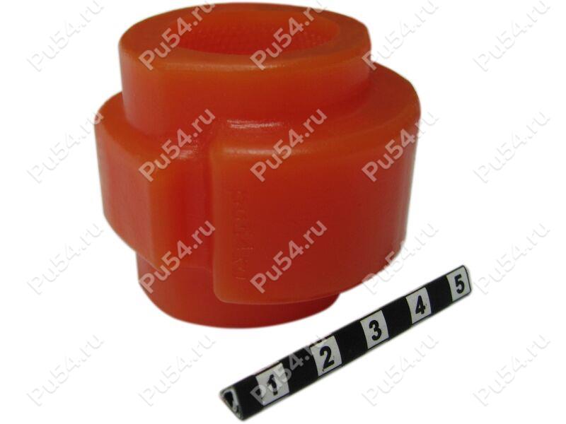 Stabilizer bushing, front suspension, ID=27.7 mm, Código de product 22-01-1643, Poliuretano, PU54i/K72/темно-оранжевый, Imagen №1