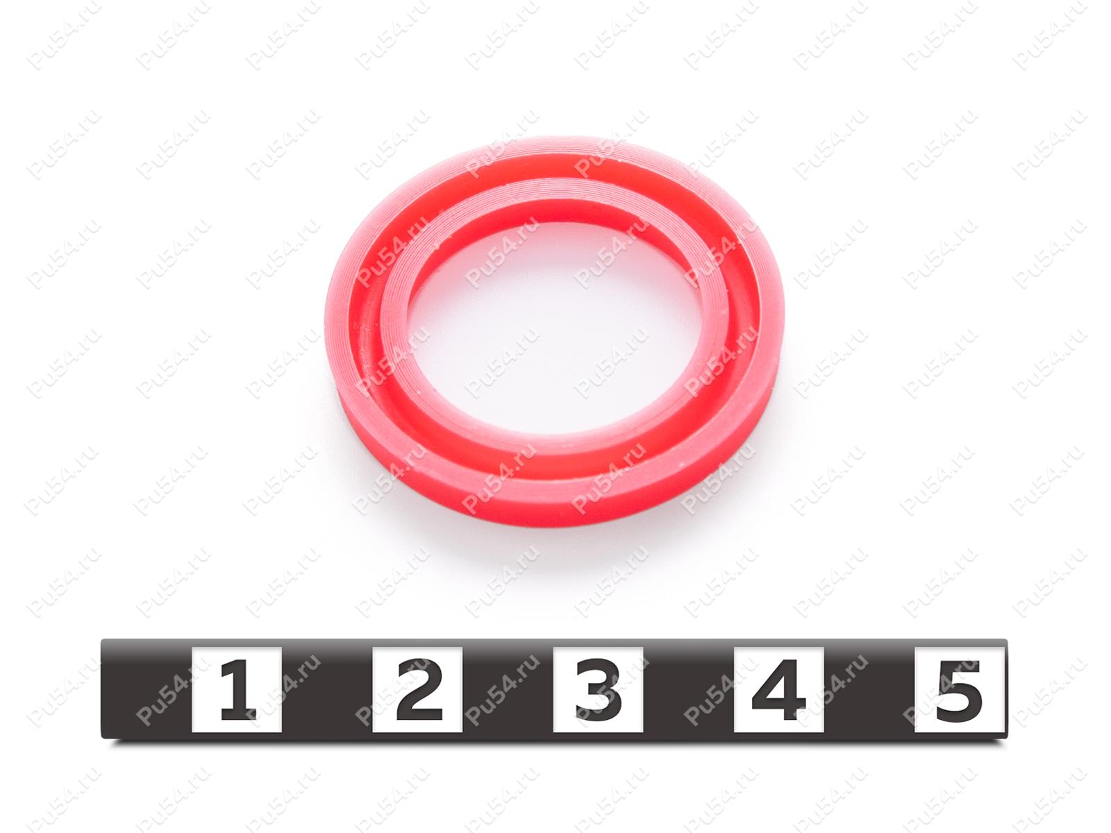 Уплотнение D26-18-3 3 л 26*18,5*3, Código de product 33-78-213, Poliuretano, PU54/M92/красный, Imagen №1