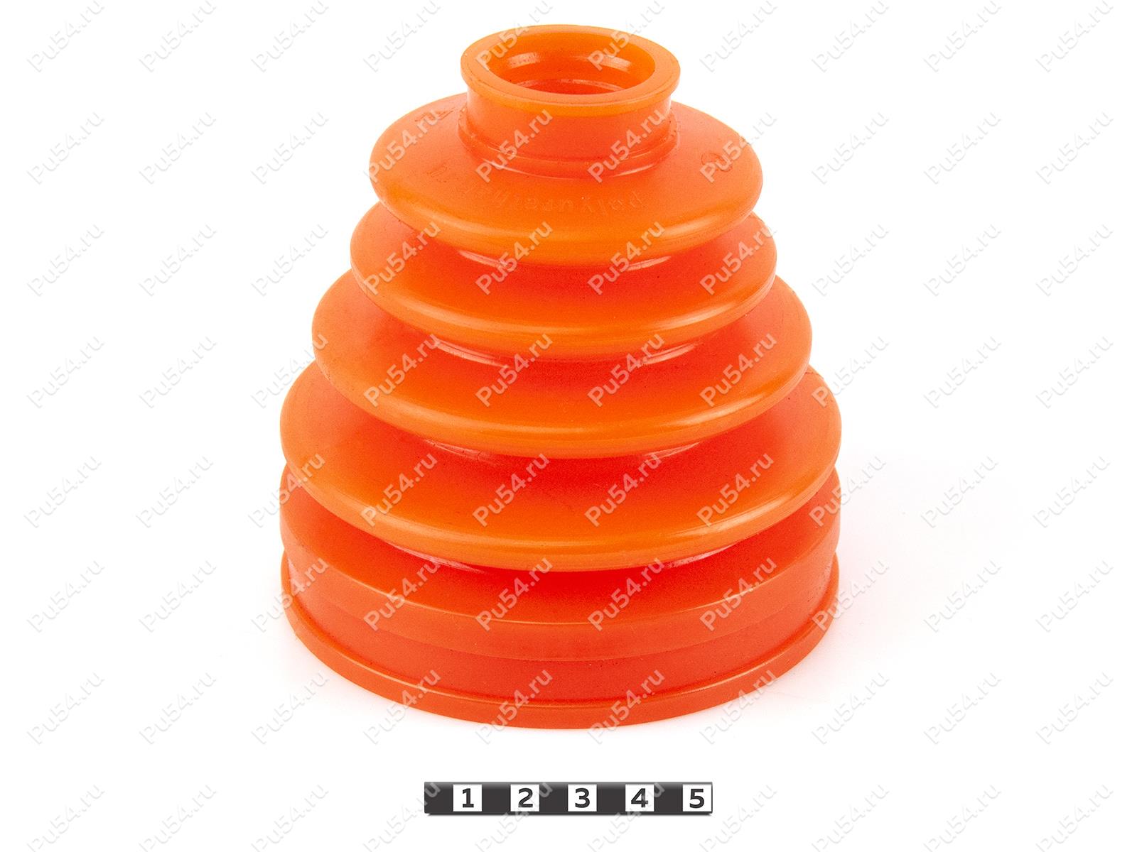 CV-joint dust boot (inner), front suspension, Código de product 1-05-037, Poliuretano, PU54/E72/rojo, Imagen №1