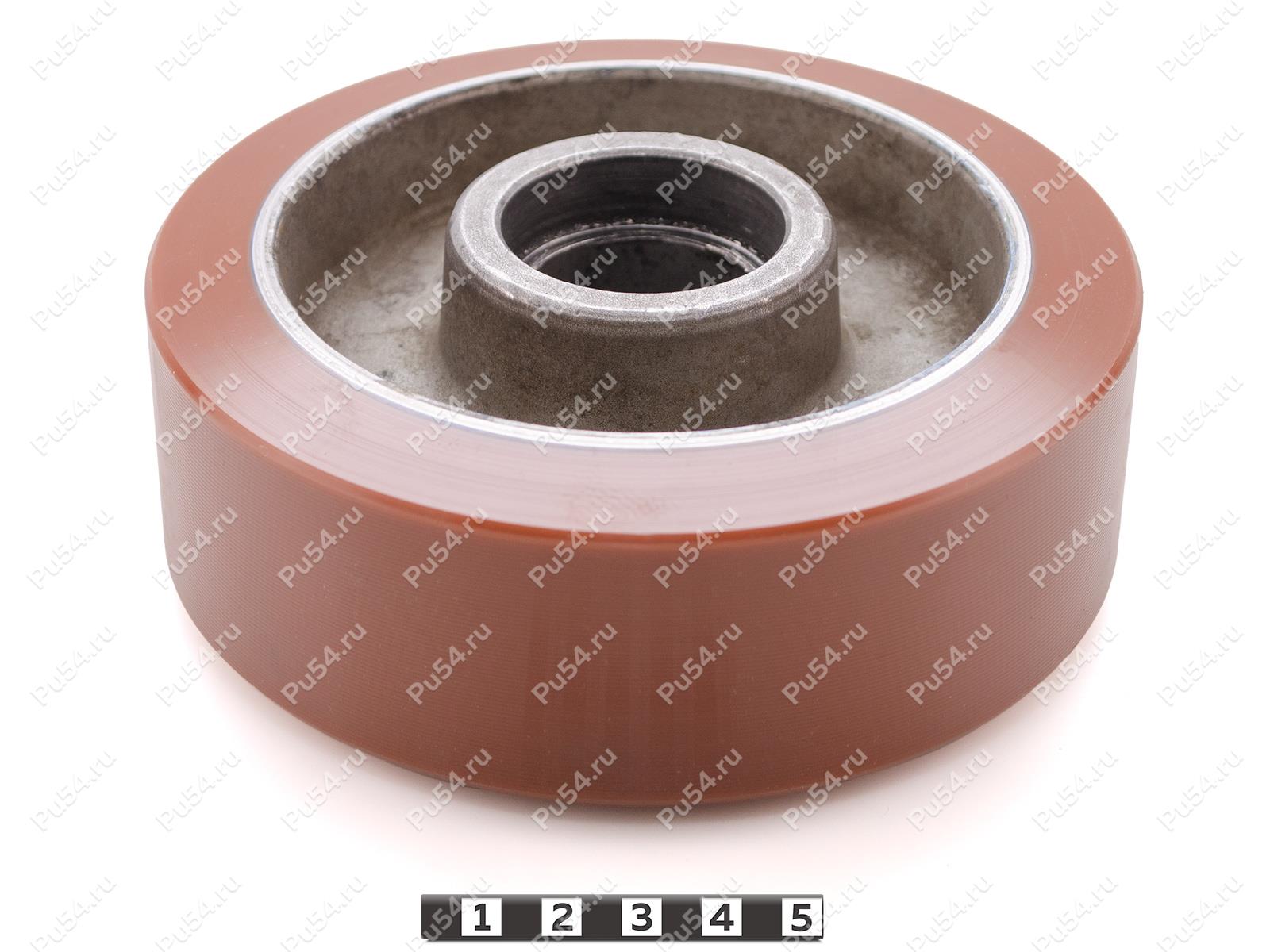 Колесо D 140 x d 110 x H 48 мм (восстановление), Código de product 333-01-1077, Poliuretano, PU54Q/E90/коричневый, Imagen №1