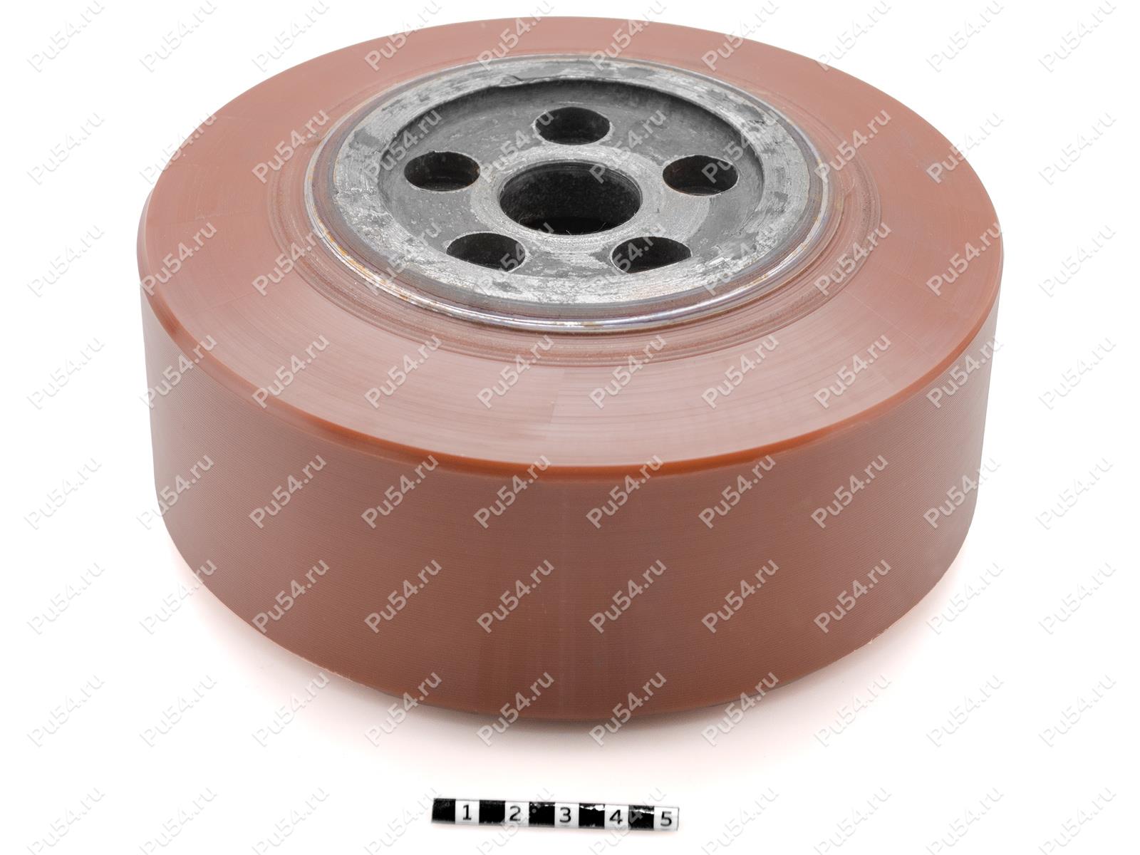 Колесо штабелёра D 190 x d 105 x H 82 (восстановление), Código de product 333-01-1075, Poliuretano, PU54Q/E90/коричневый, Imagen №1