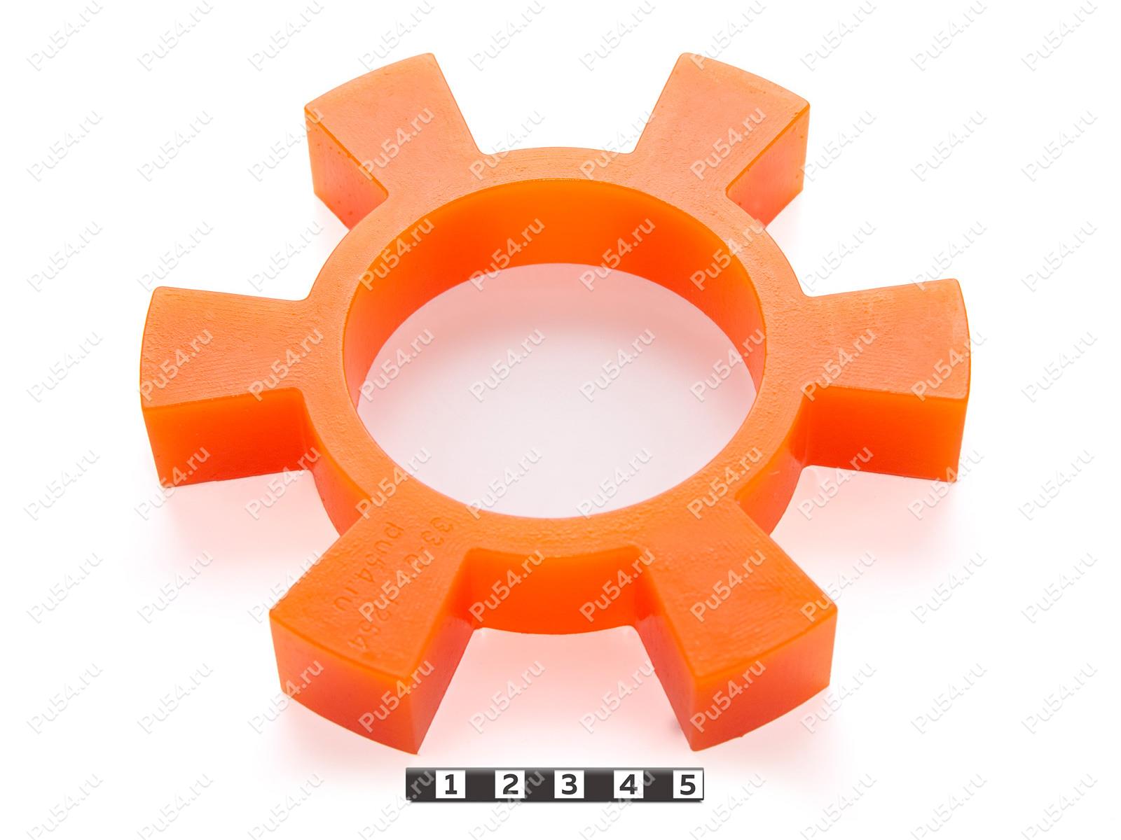 Вставка упругой муфты D1 148/d2 92/ d3 75 x H1 25/H2 28/H3 20 мм., Código de product 33-01-1625, Poliuretano, PU54/M72/оранжевый, Imagen №1