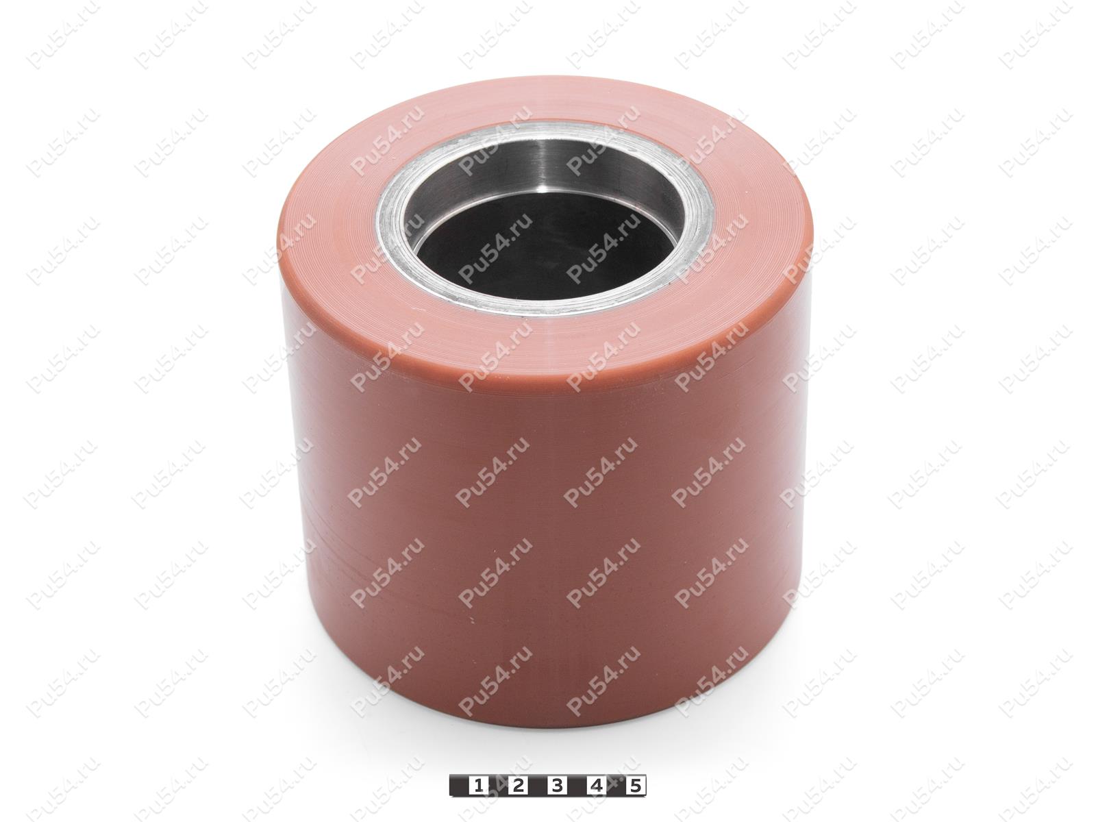 Колесо катка D138 x d90 x H118 (восстановление), Código de product 333-01-1255, Poliuretano, PU54Q/E95коричневый, Imagen №1