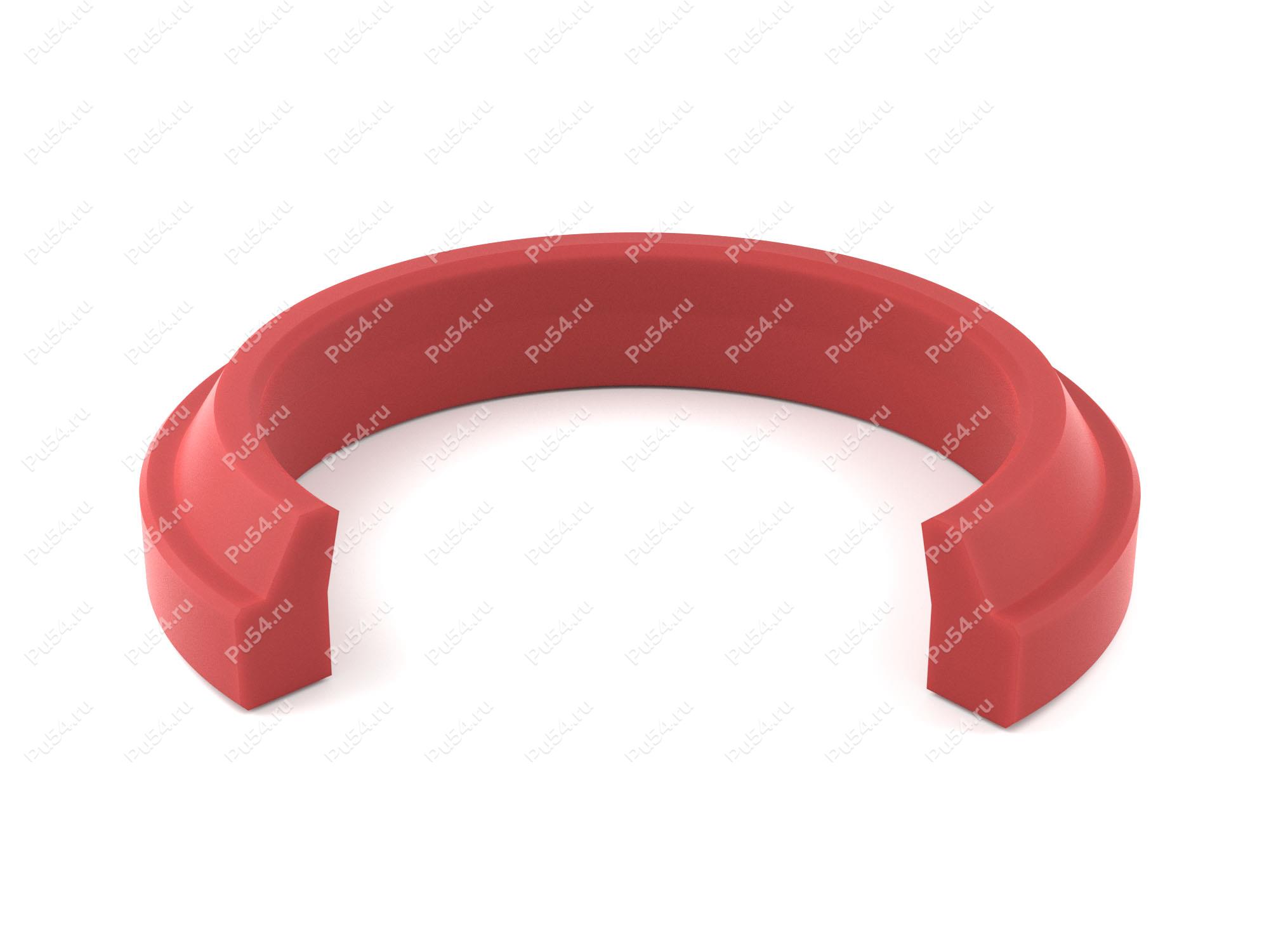 Грязесъемник 30x40x5/9.3 аналог J-30, Código de product 70-02-2248, Poliuretano, PU54/M92/красный, Imagen №1