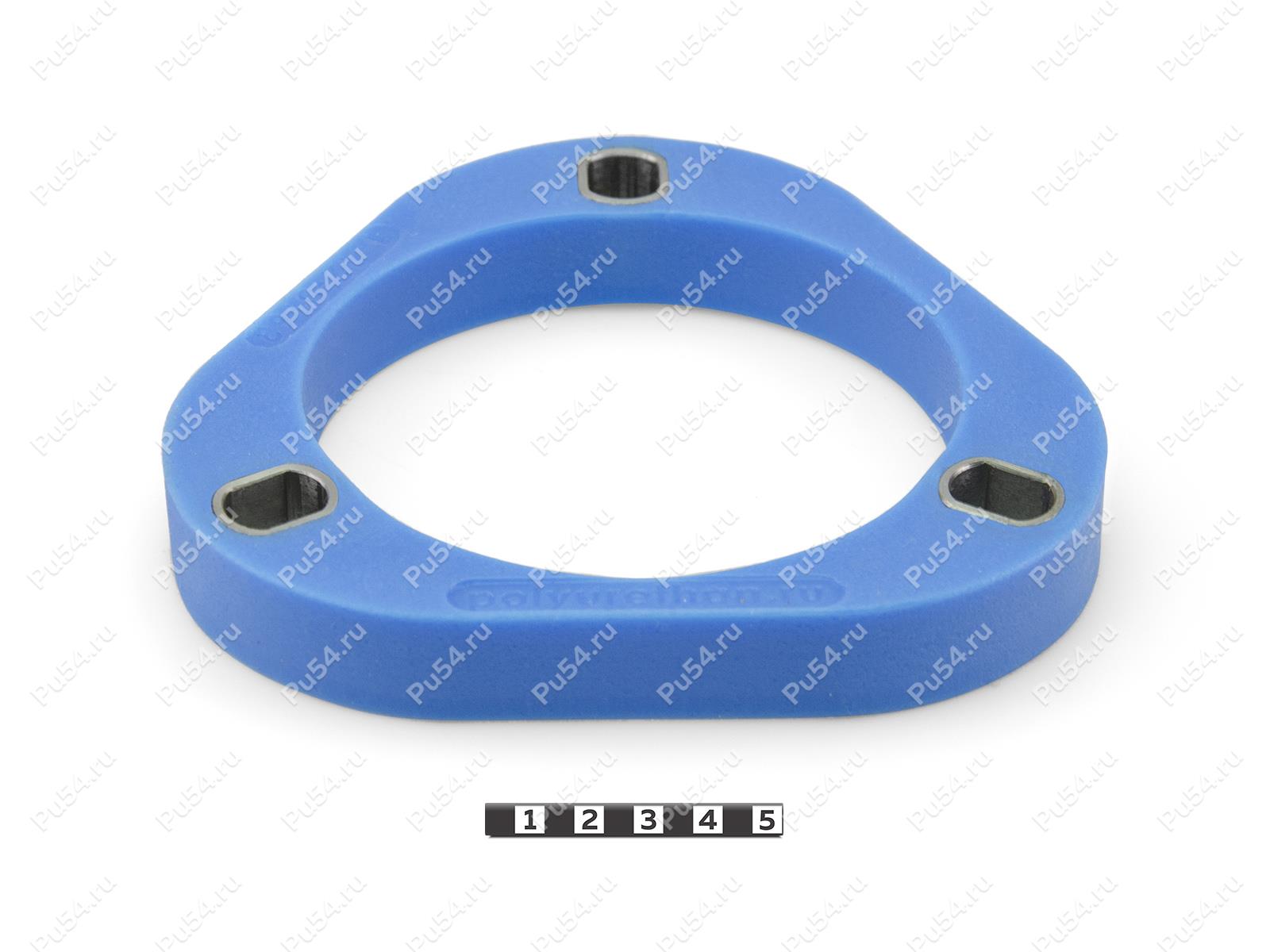 Spring spacer, front suspension (lift +20 mm), Código de product 1-12-0162, Poliuretano, Полипропилен со втулками синий, Imagen №1