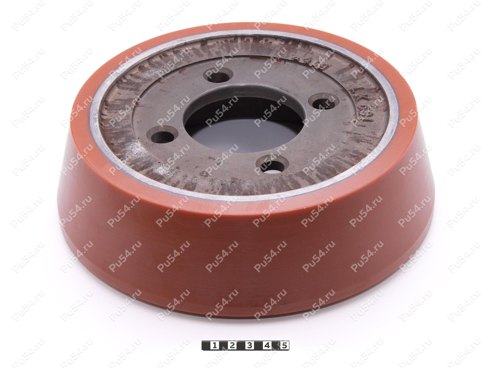 Ролик раскатной D255 x d205 x H75 (восстановление), Código de product 333-01-1180, Poliuretano, PU54Q/E92/коричневый, Imagen №1