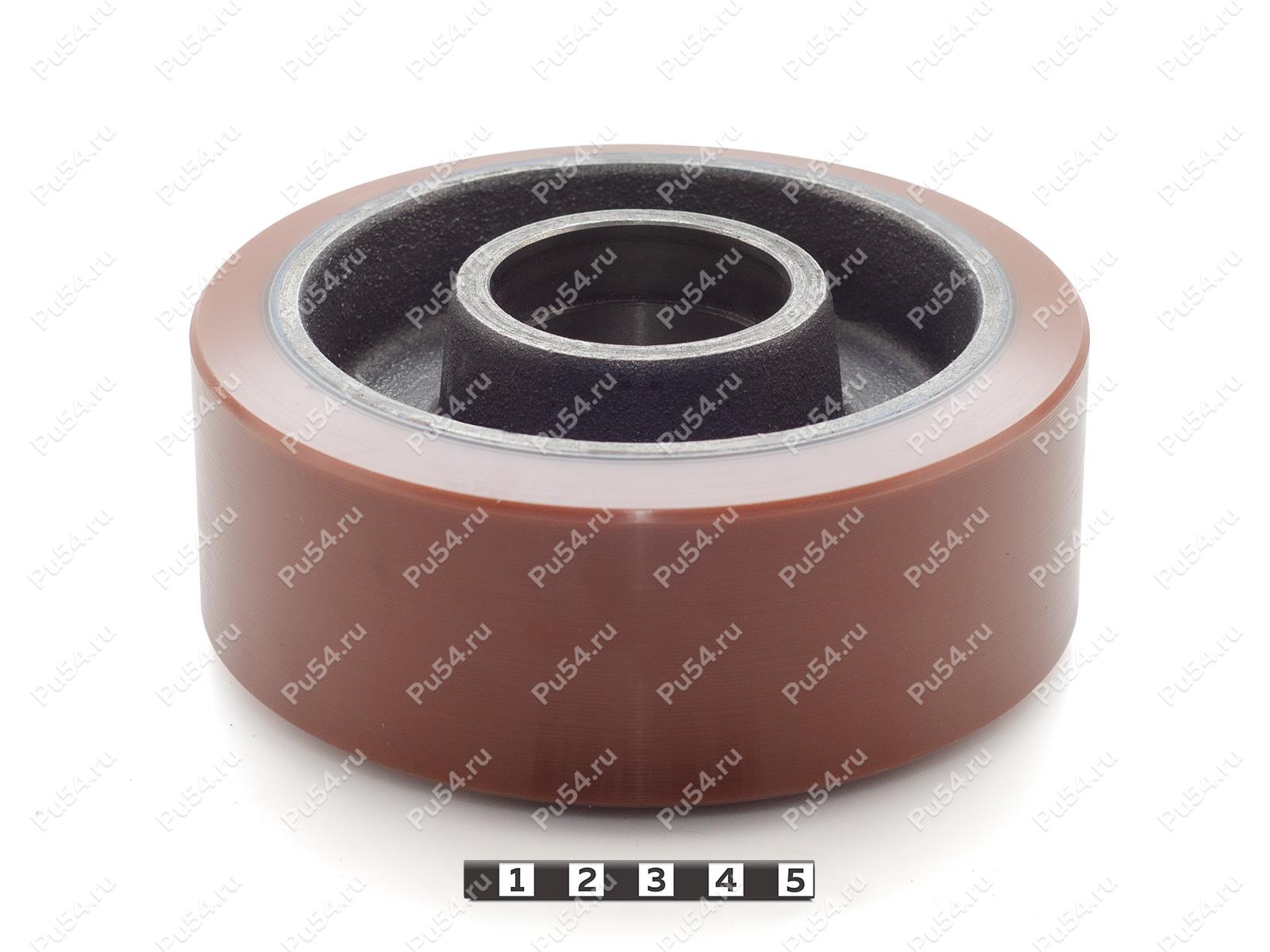 Колесо D 140 x d 120 x H 60 (восстановление), Código de product 333-01-1079, Poliuretano, PU54Q/E90/коричневый, Imagen №1